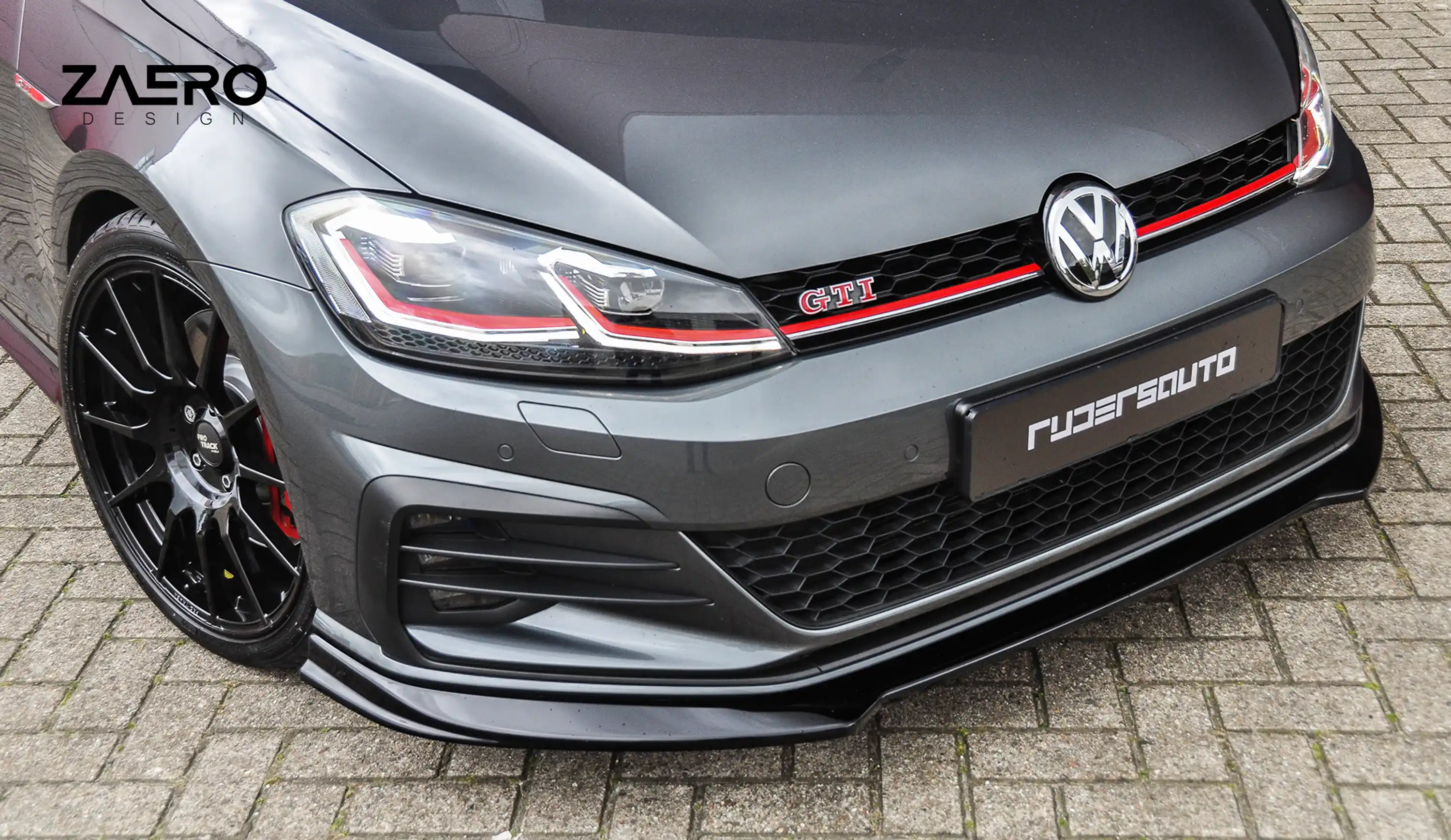 front splitter by ZAERO DESIGN for VW Golf 7.5 GTI (2013 – 2019)