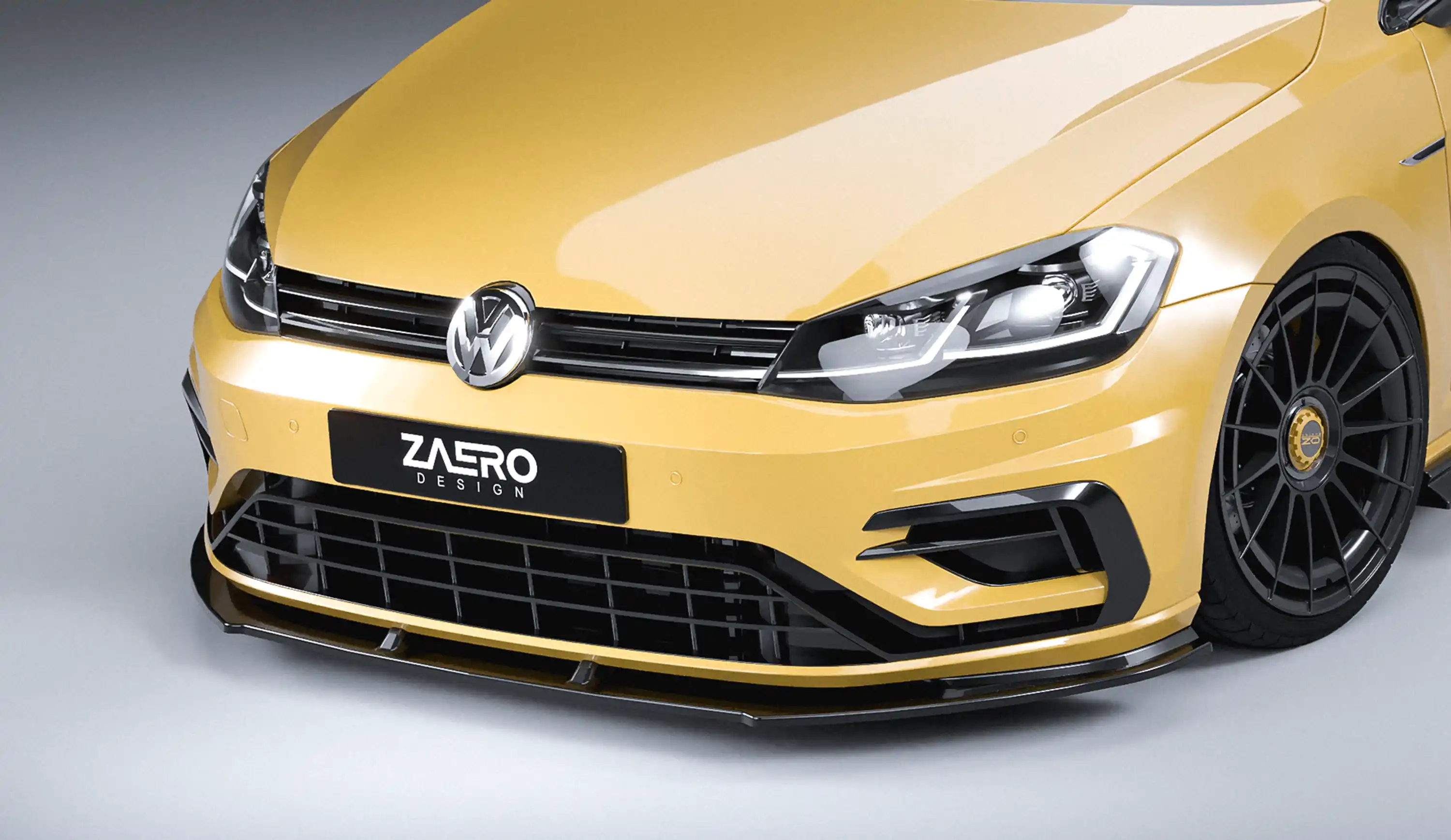 front splitter by ZAERO DESIGN for VW Golf 7.5 R (2017 – 2019)