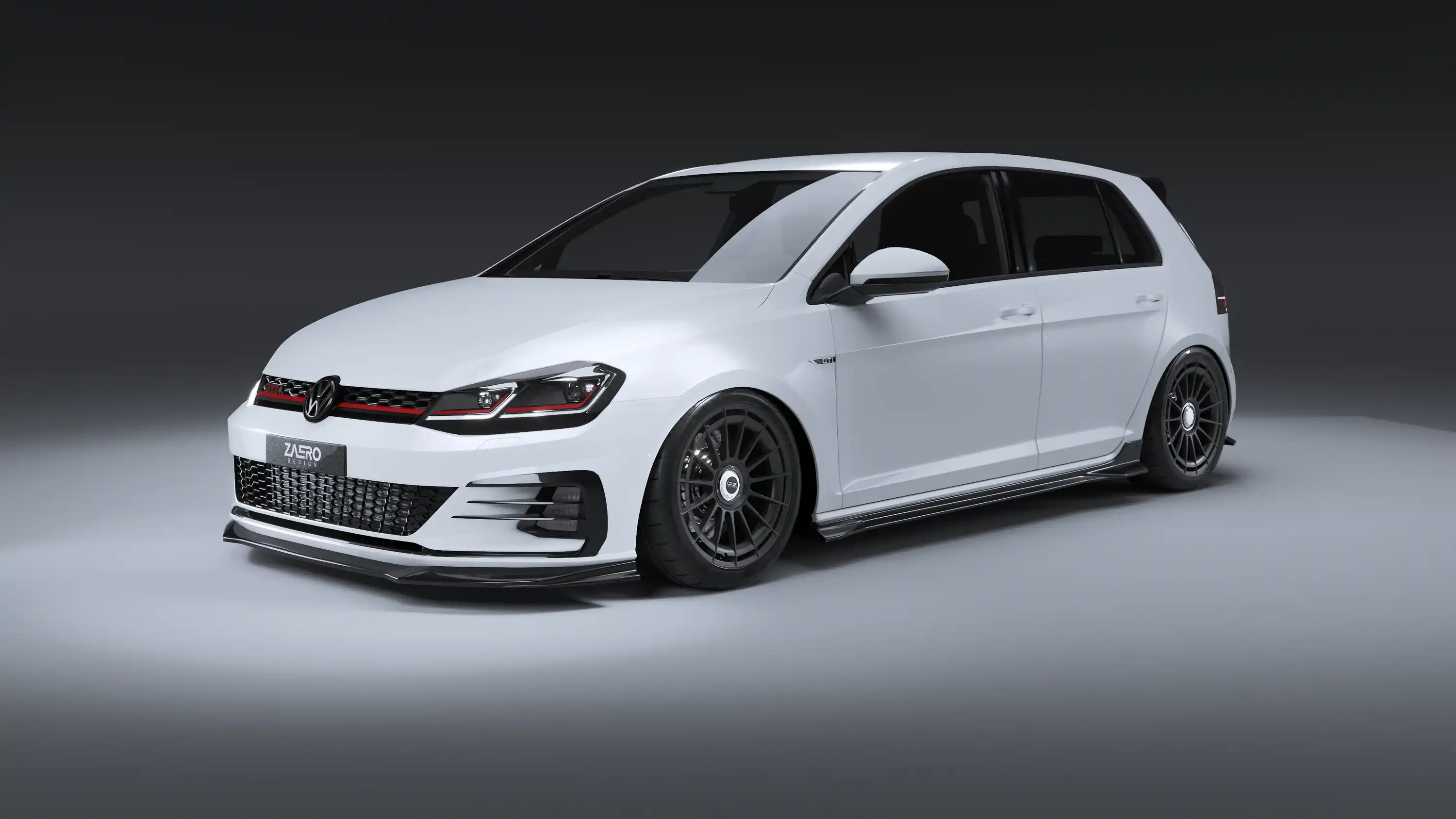 front splitter by ZAERO DESIGN for VW Golf 7.5 GTI (2013 – 2019)