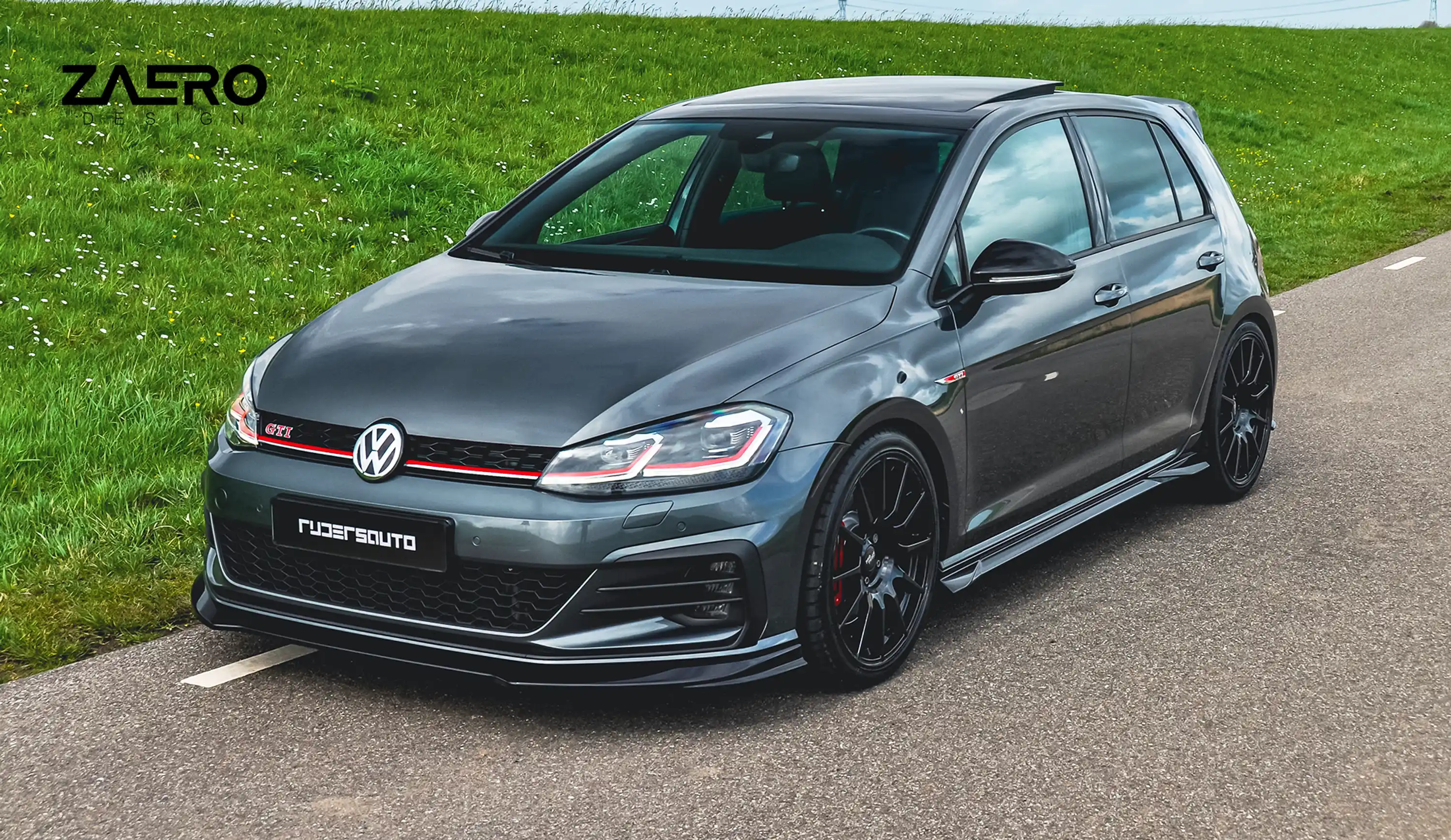 front splitter by ZAERO DESIGN for VW Golf 7.5 GTI (2013 – 2019)