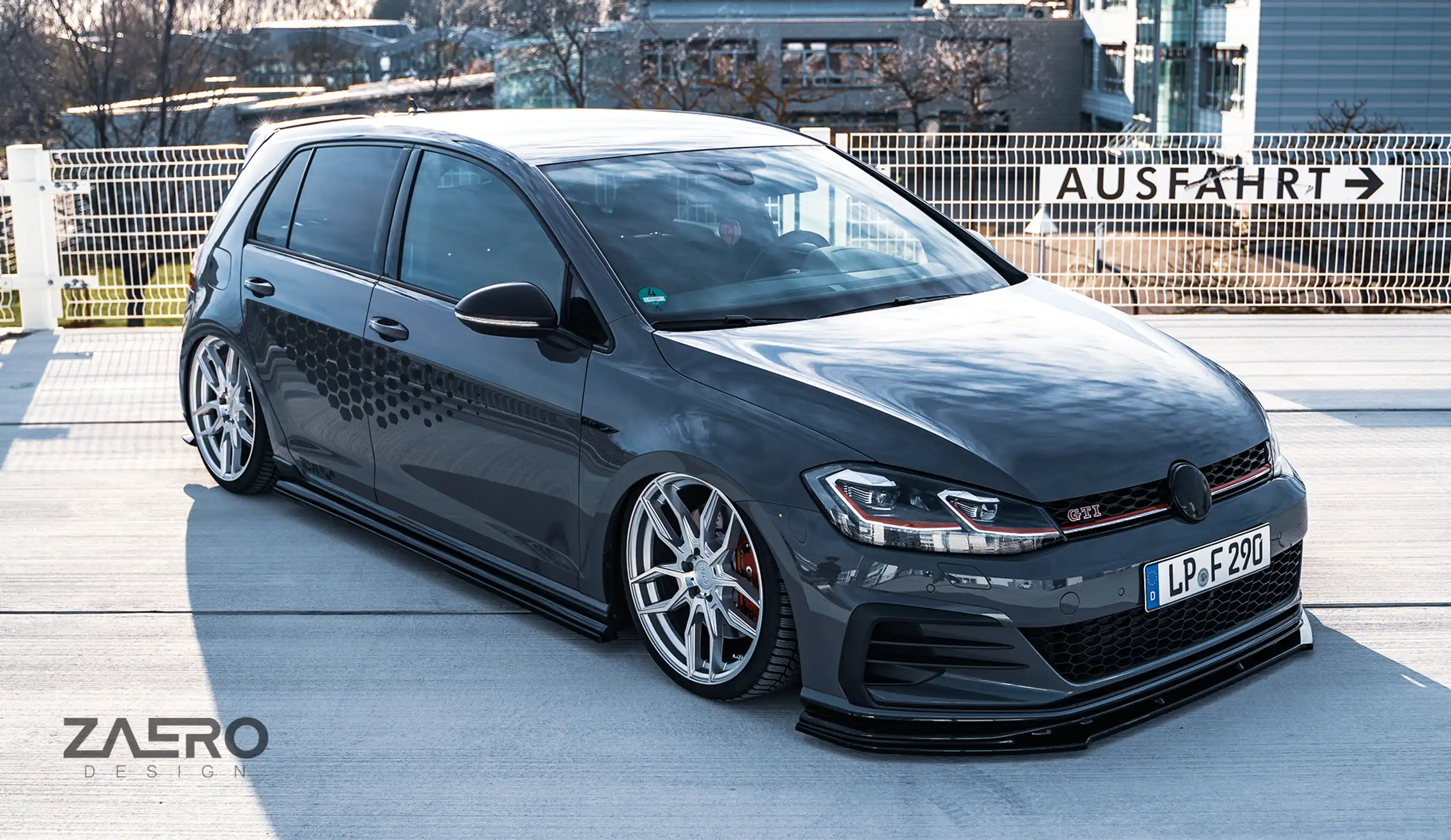 front splitter by ZAERO DESIGN for VW Golf 7.5 GTI TCR (2013 – 2019)