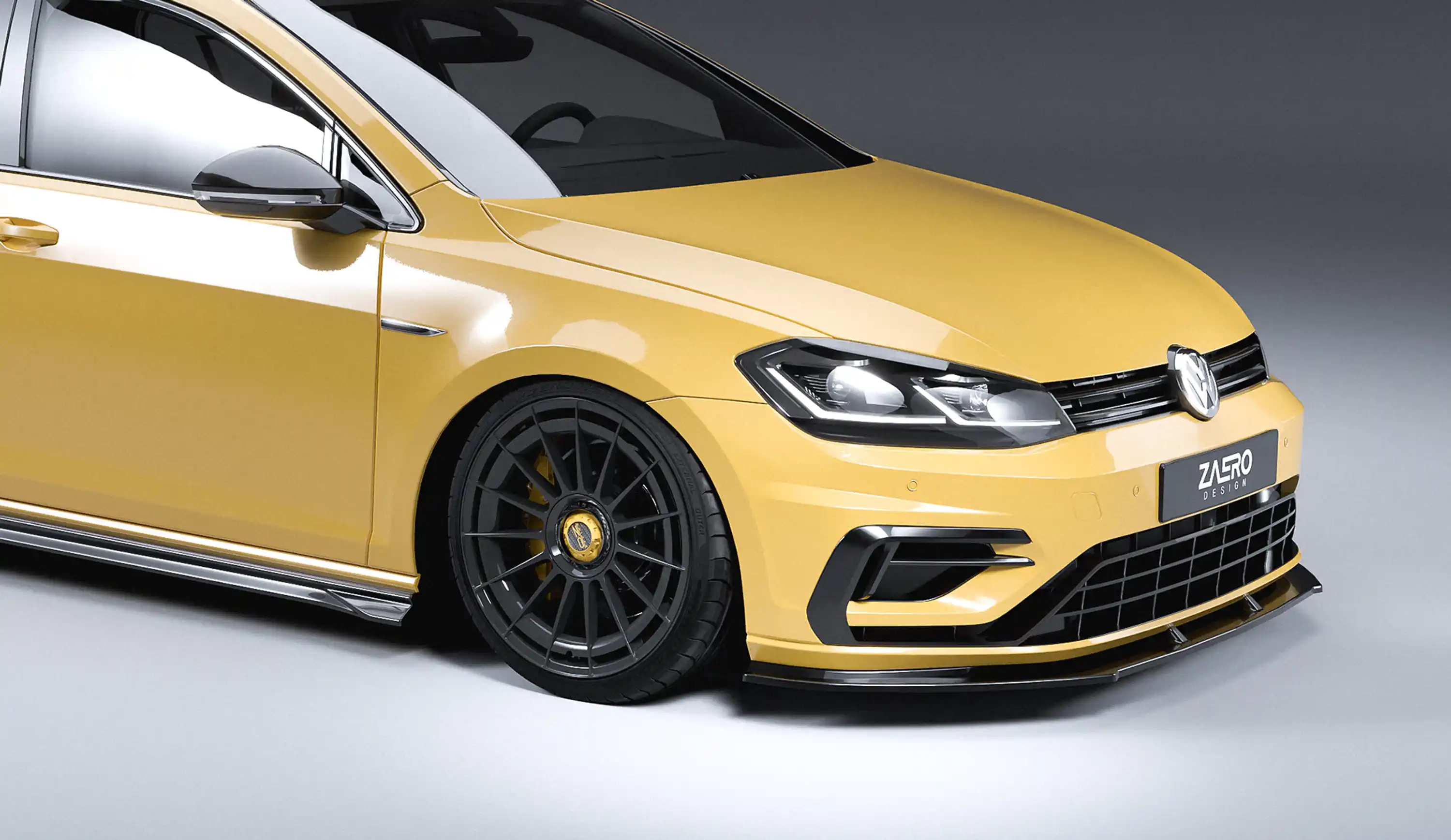 front splitter by ZAERO DESIGN for VW Golf 7.5 R (2017 – 2019)