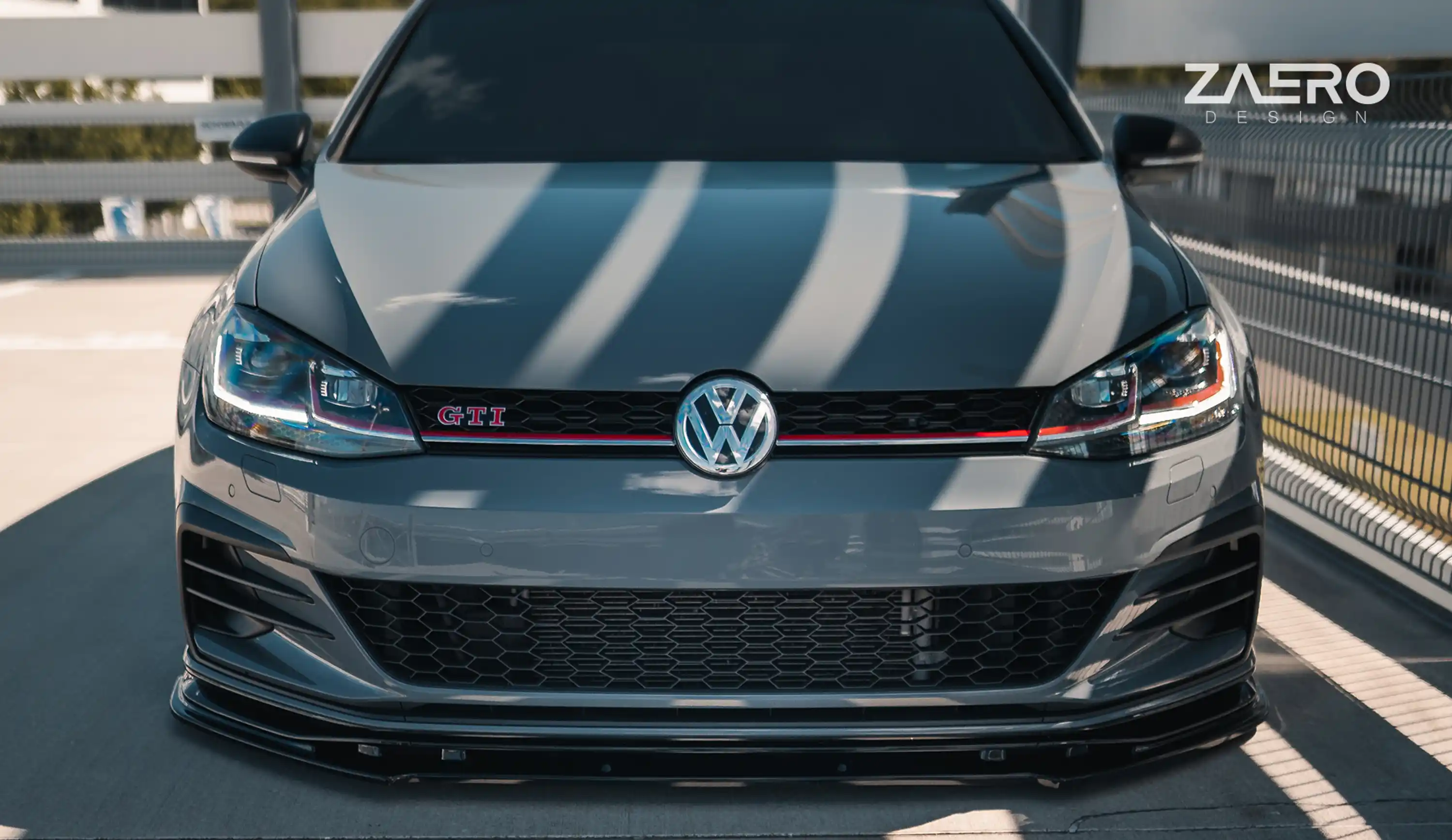 front splitter by ZAERO DESIGN for VW Golf 7.5 GTI TCR (2013 – 2019)