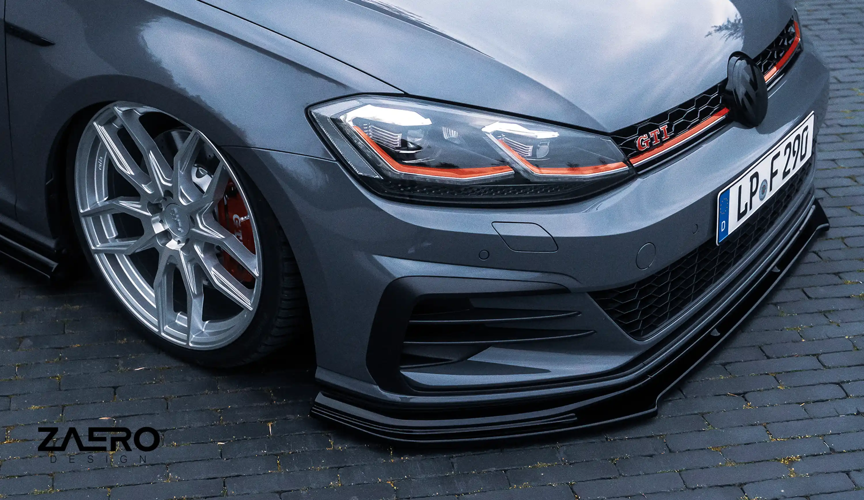 front splitter by ZAERO DESIGN for VW Golf 7.5 GTI TCR (2013 – 2019)