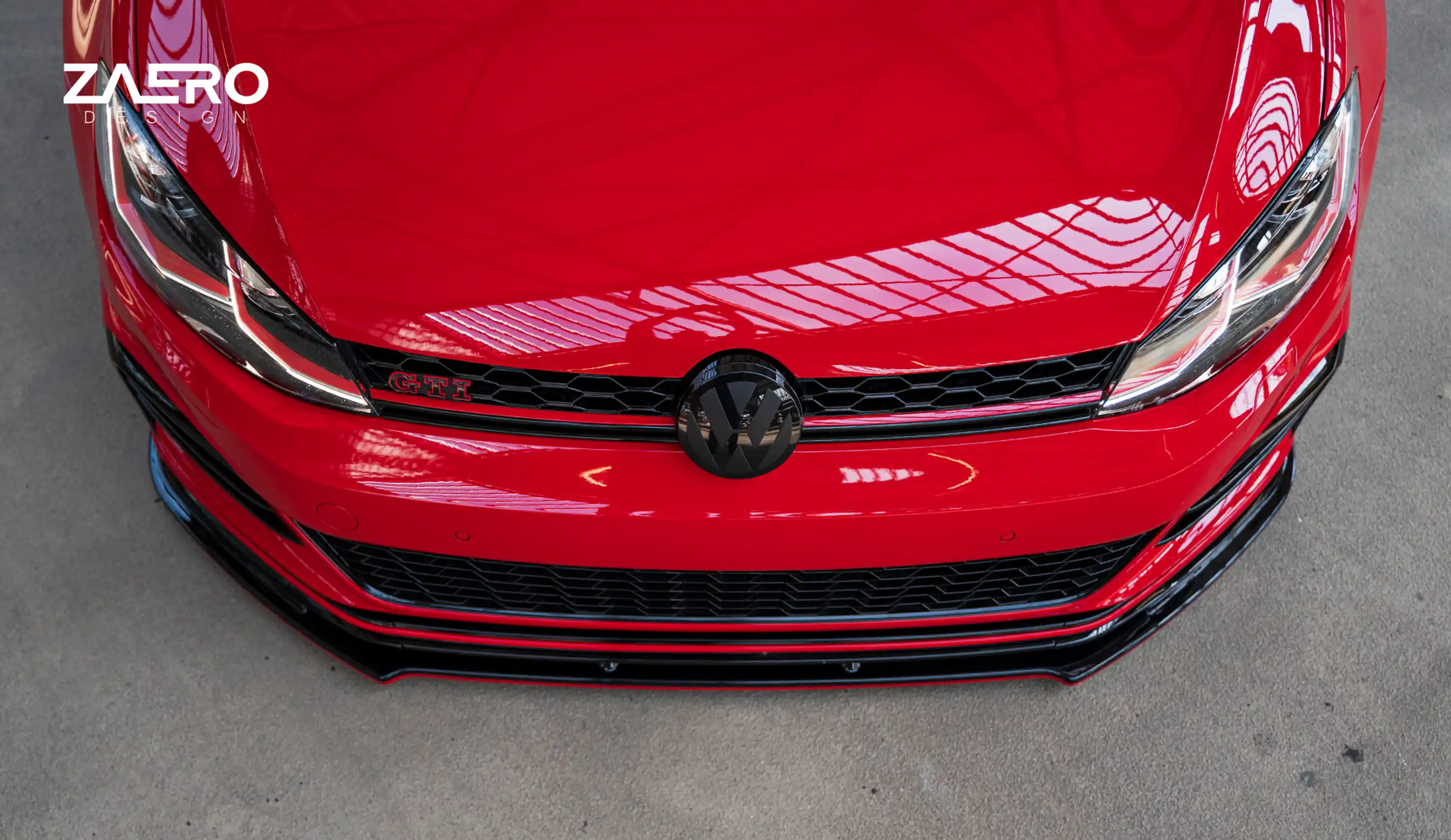 front splitter by ZAERO DESIGN for VW Golf 7.5 GTI TCR (2013 – 2019)