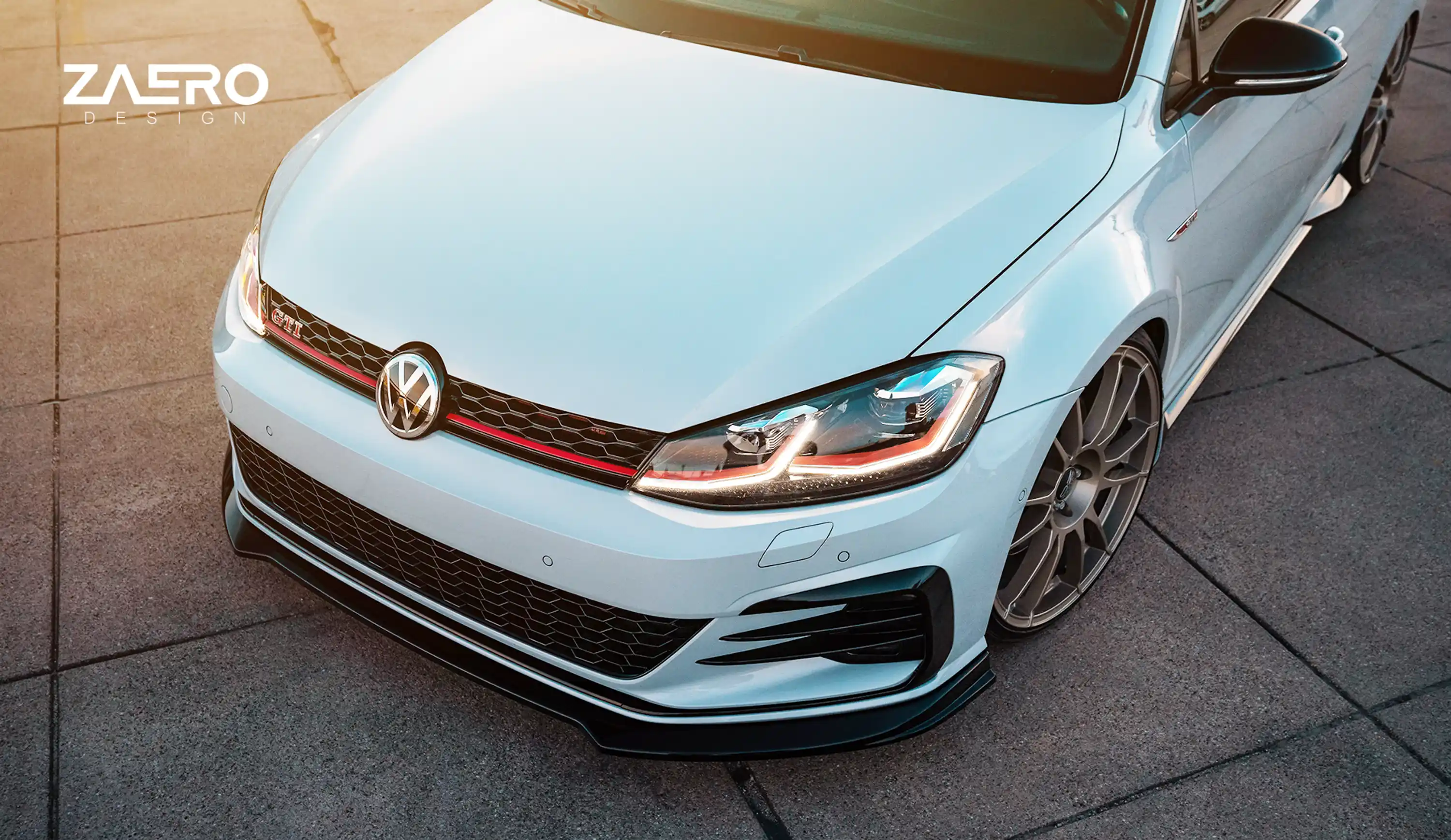 front splitter by ZAERO DESIGN for VW Golf 7.5 GTI (2013 – 2019)