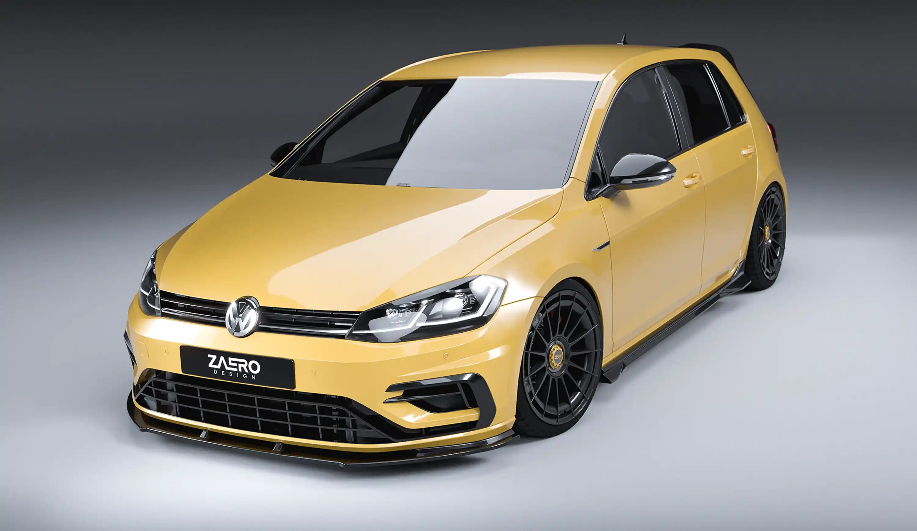 front splitter by ZAERO DESIGN for VW Golf 7.5 R (2017 – 2019)