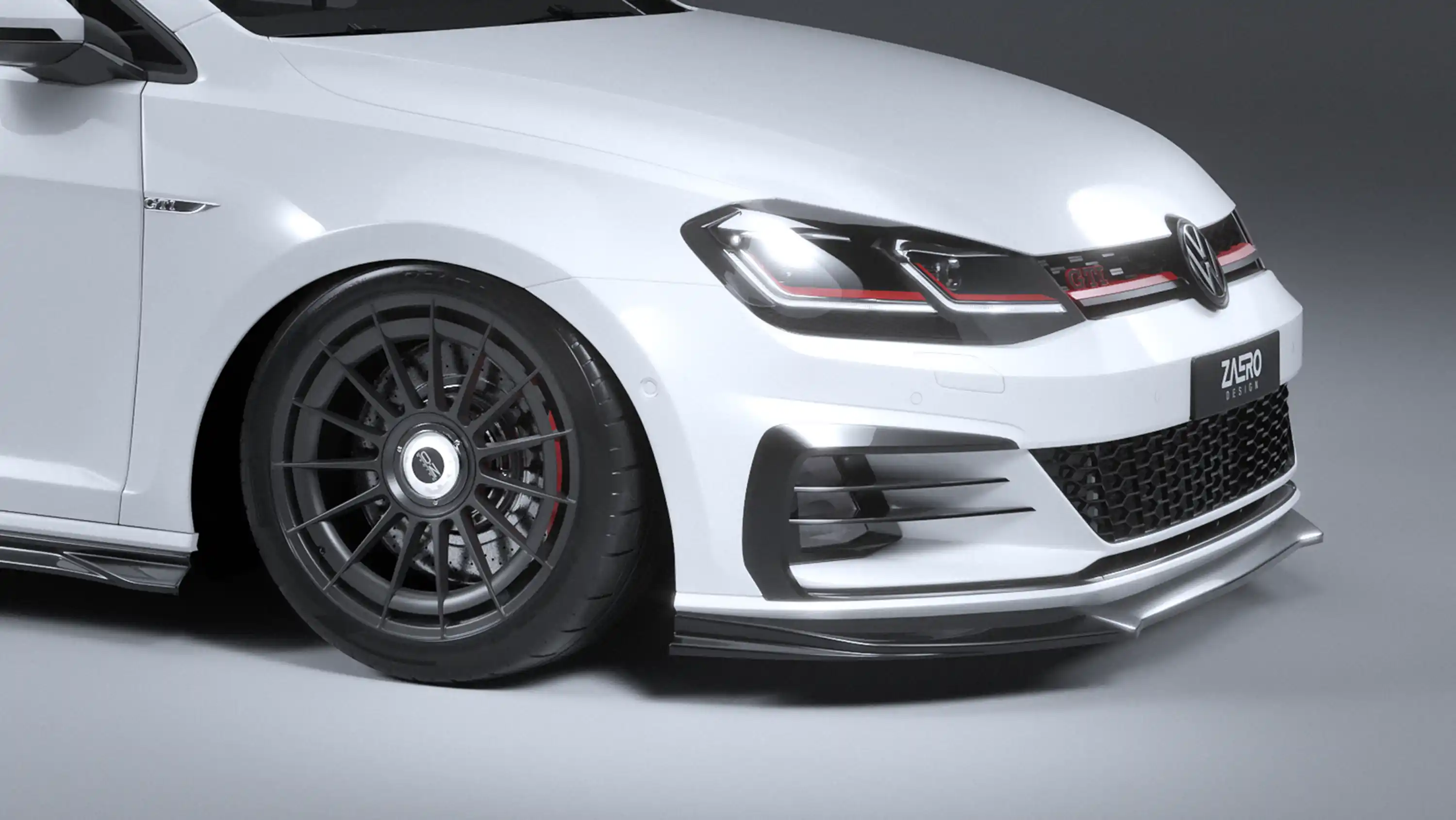 front splitter by ZAERO DESIGN for VW Golf 7.5 GTI (2013 – 2019)