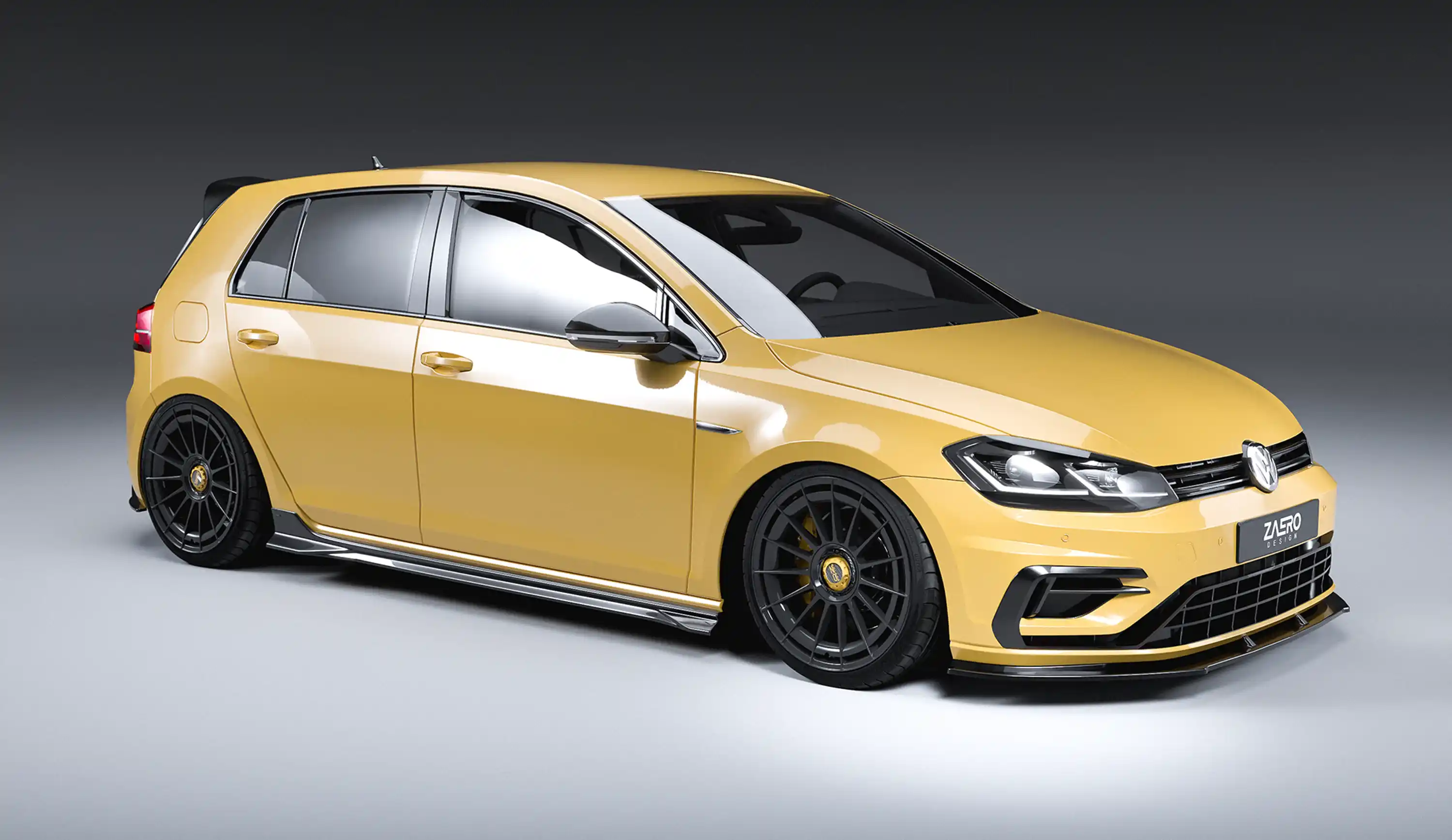 front splitter by ZAERO DESIGN for VW Golf 7.5 R (2017 – 2019)