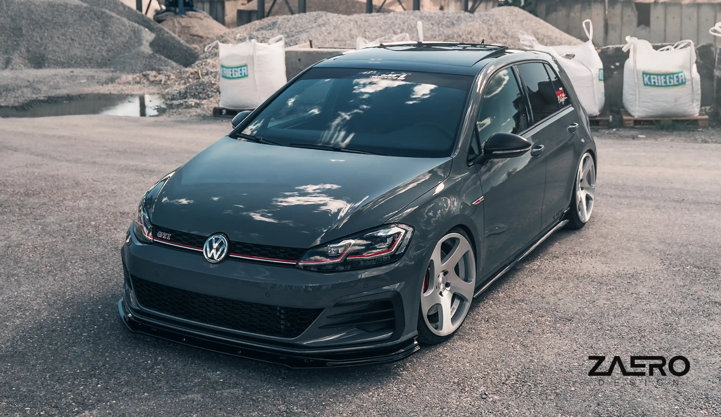 front splitter by ZAERO DESIGN for VW Golf 7.5 GTI TCR (2013 – 2019)