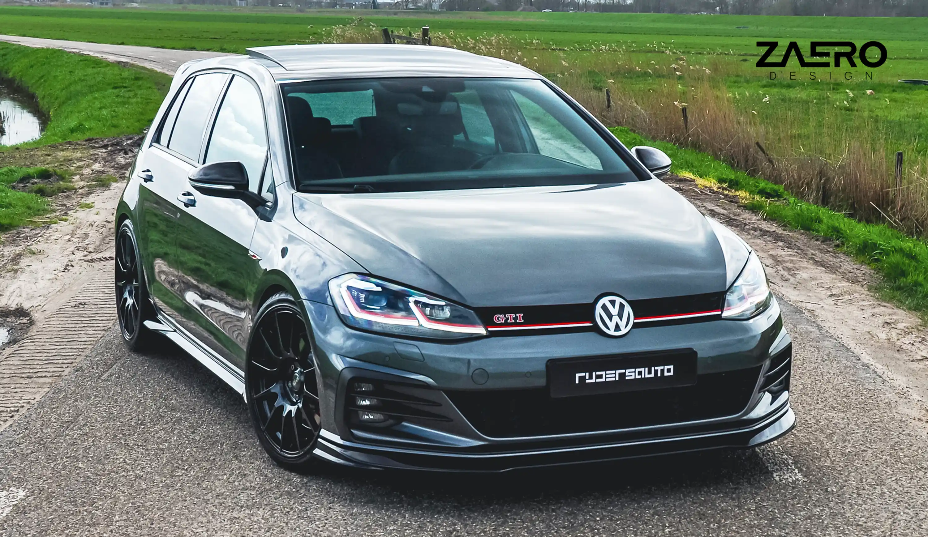 front splitter by ZAERO DESIGN for VW Golf 7.5 GTI (2013 – 2019)