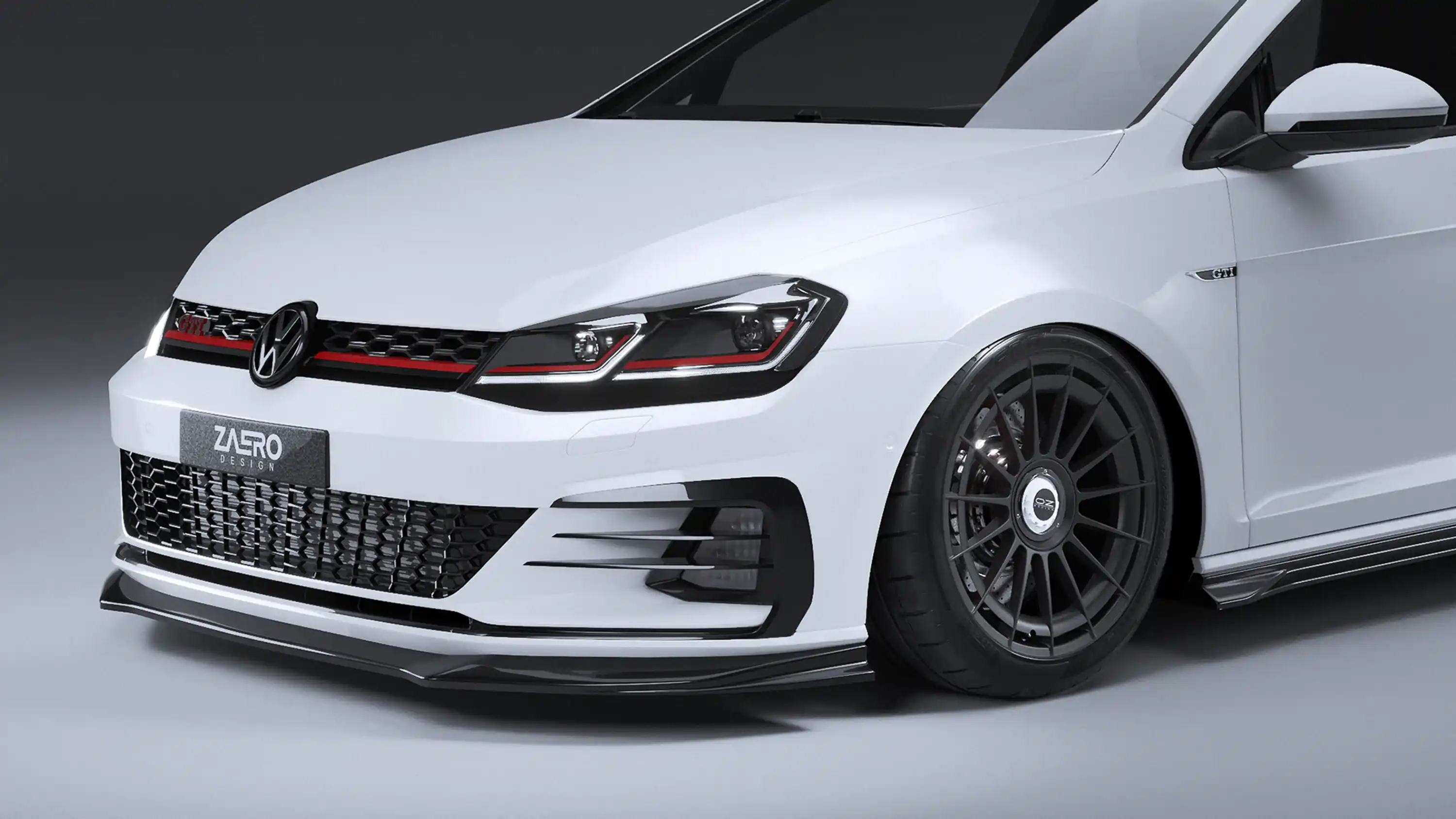 front splitter by ZAERO DESIGN for VW Golf 7.5 GTI (2013 – 2019)