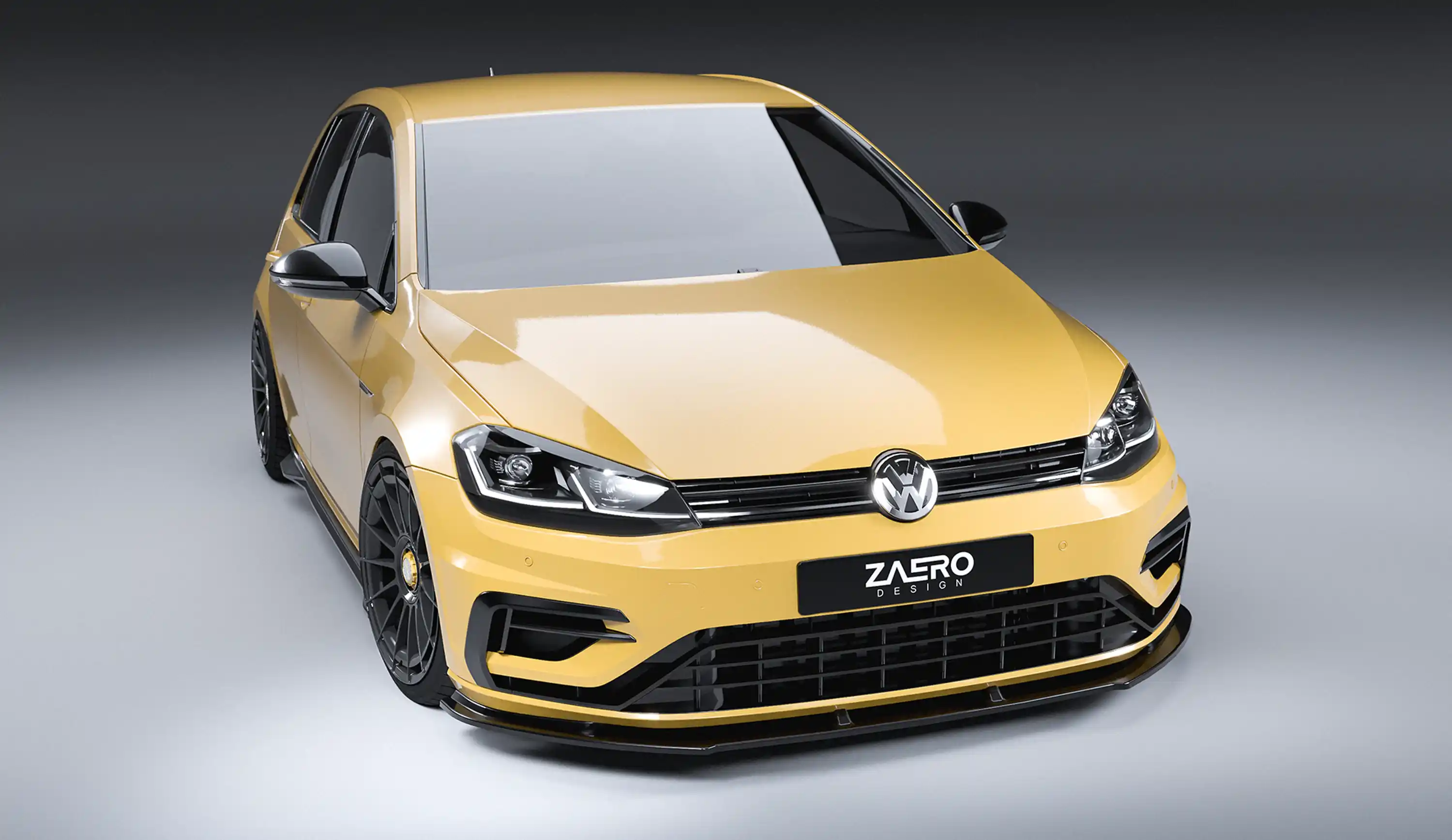 front splitter by ZAERO DESIGN for VW Golf 7.5 R (2017 – 2019)