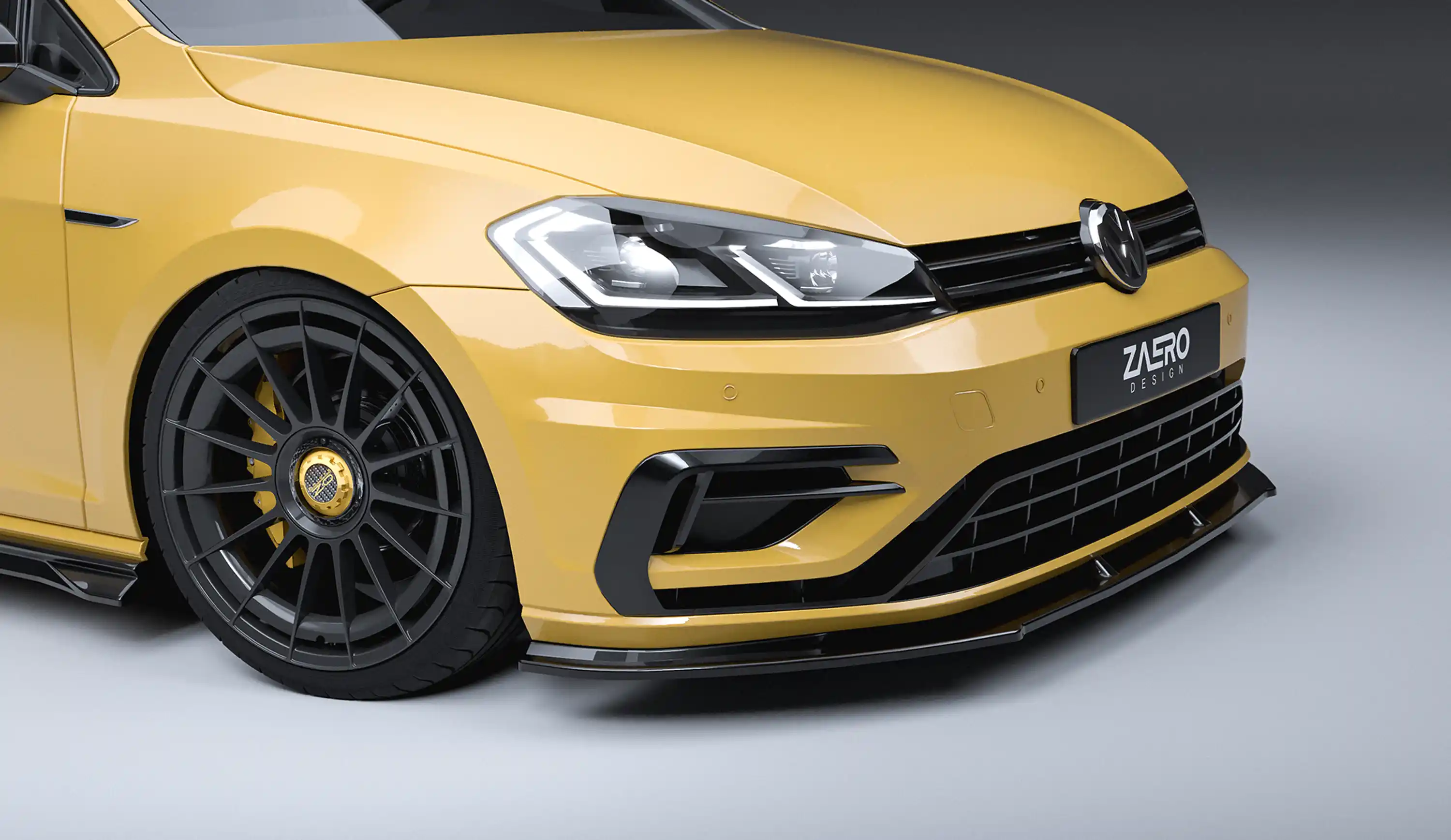 front splitter by ZAERO DESIGN for VW Golf 7.5 R (2017 – 2019)