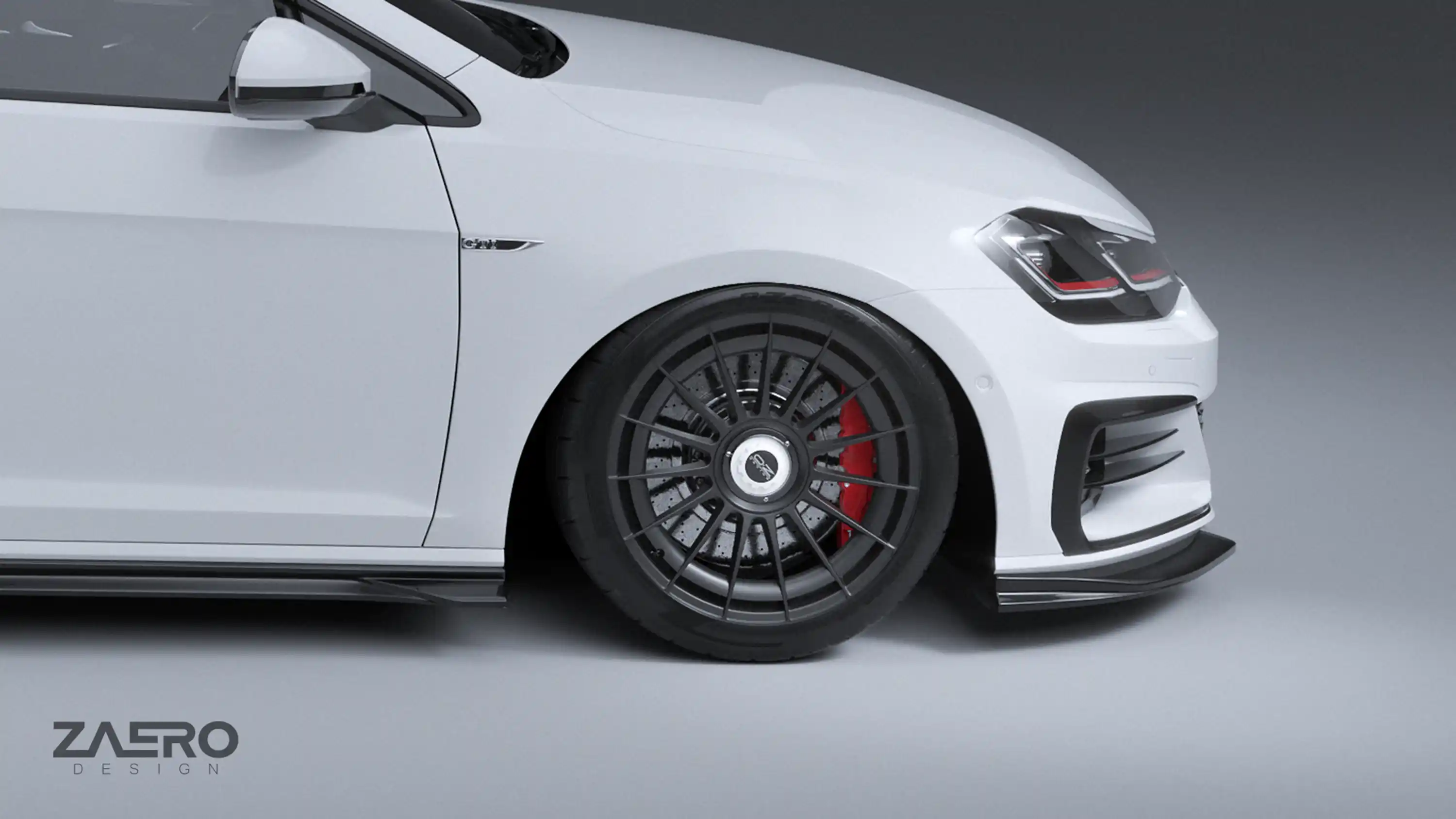 front splitter by ZAERO DESIGN for VW Golf 7.5 GTI (2013 – 2019)