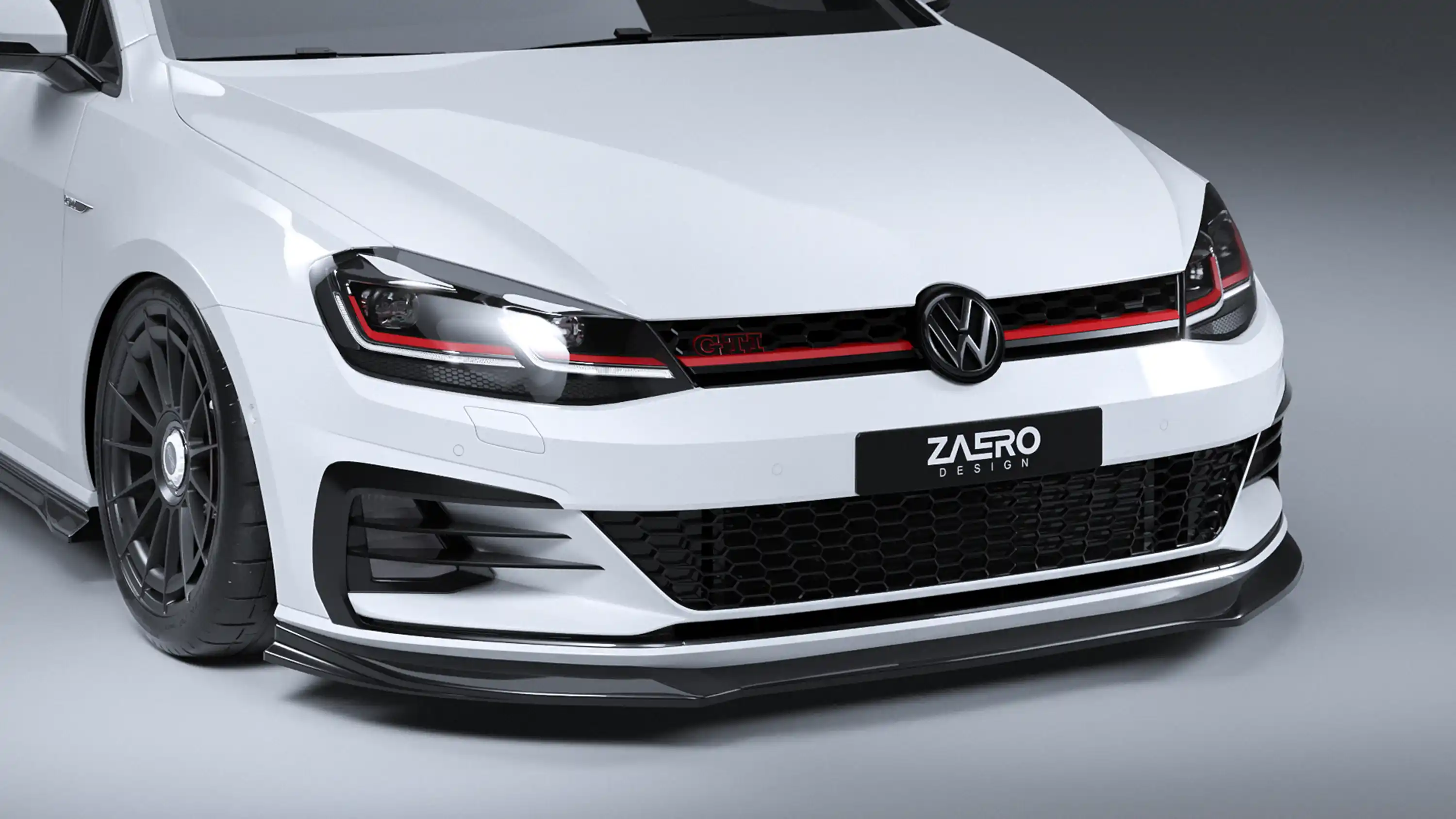 front splitter by ZAERO DESIGN for VW Golf 7.5 GTI (2013 – 2019)