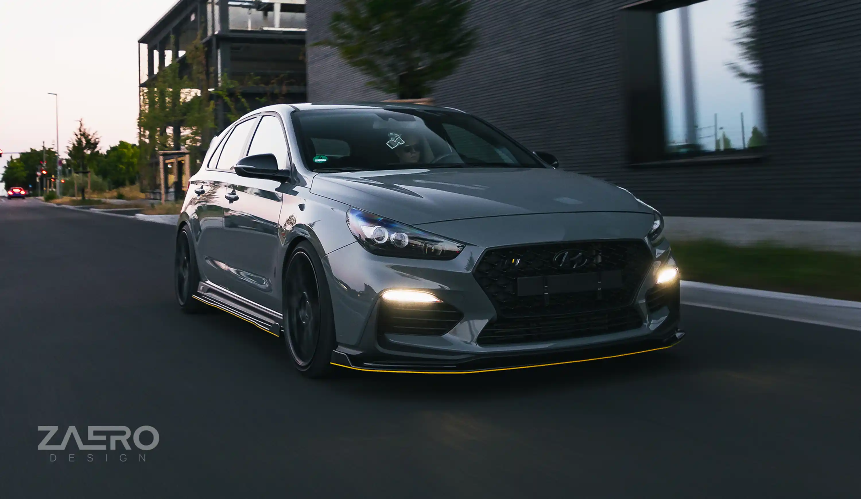 Frontspoilerlippe von ZAERO DESIGN für Hyundai i30N Vorfacelift