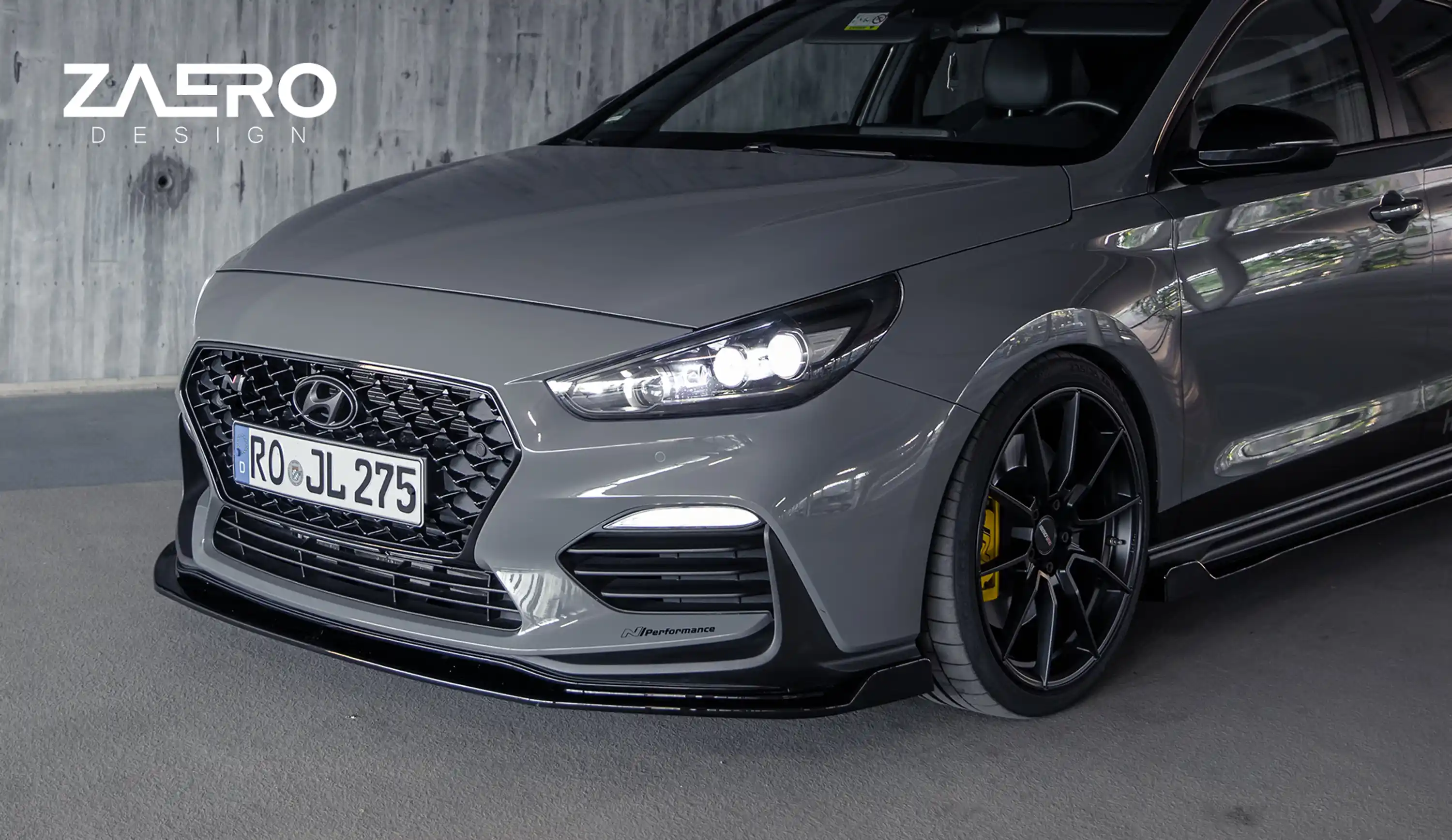 Frontspoilerlippe von ZAERO DESIGN für Hyundai i30N Vorfacelift