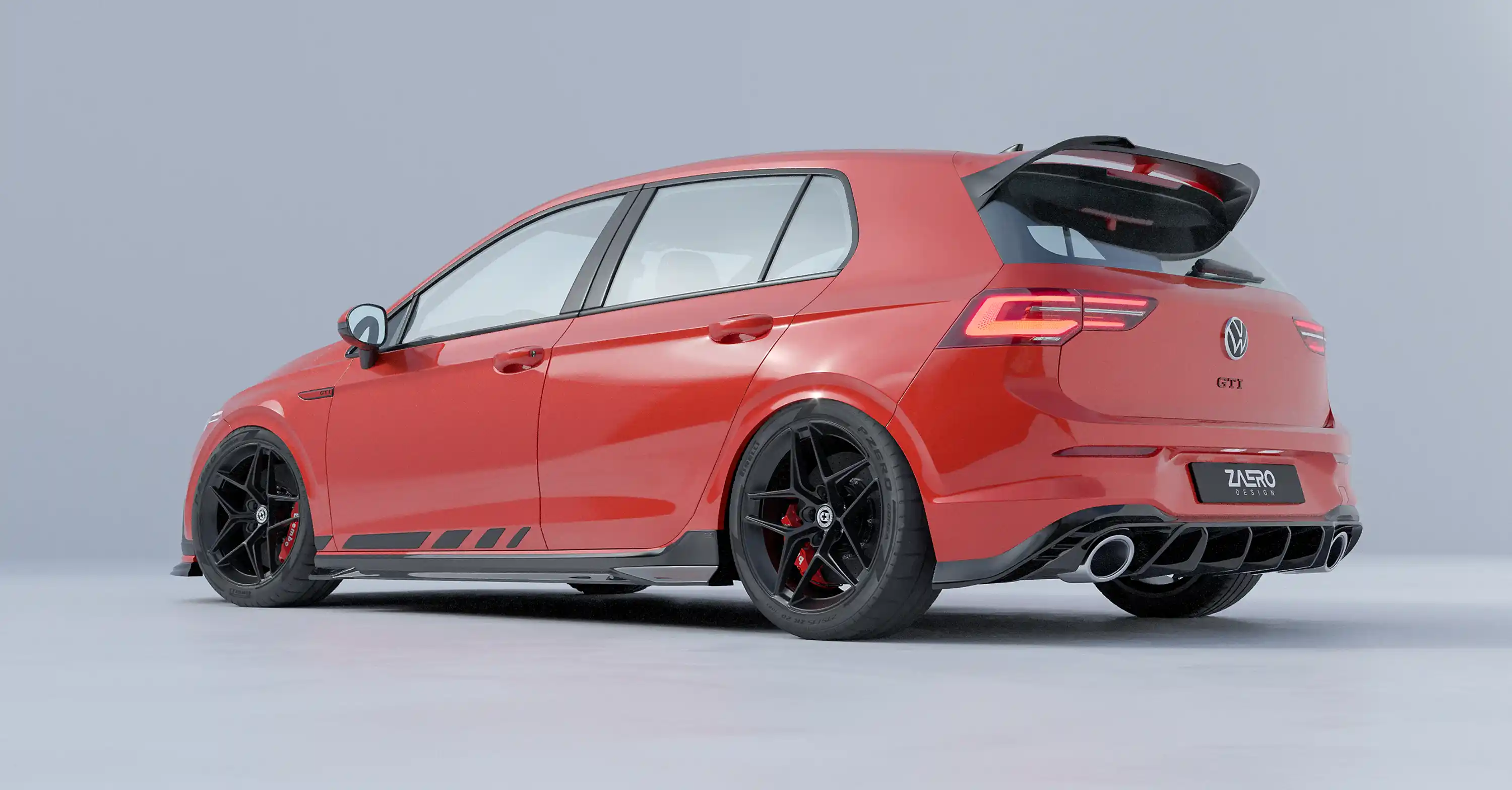 EVO-1 Diffuser for VW Golf 8 GTI Clubsport