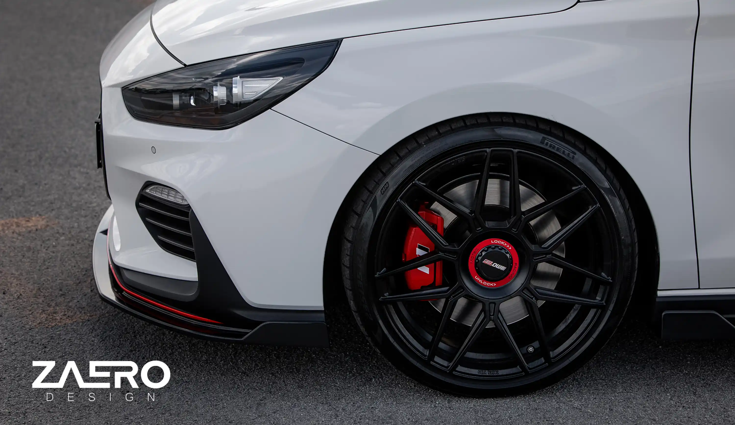 front splitter by ZAERO DESIGN for Hyundai i30N 