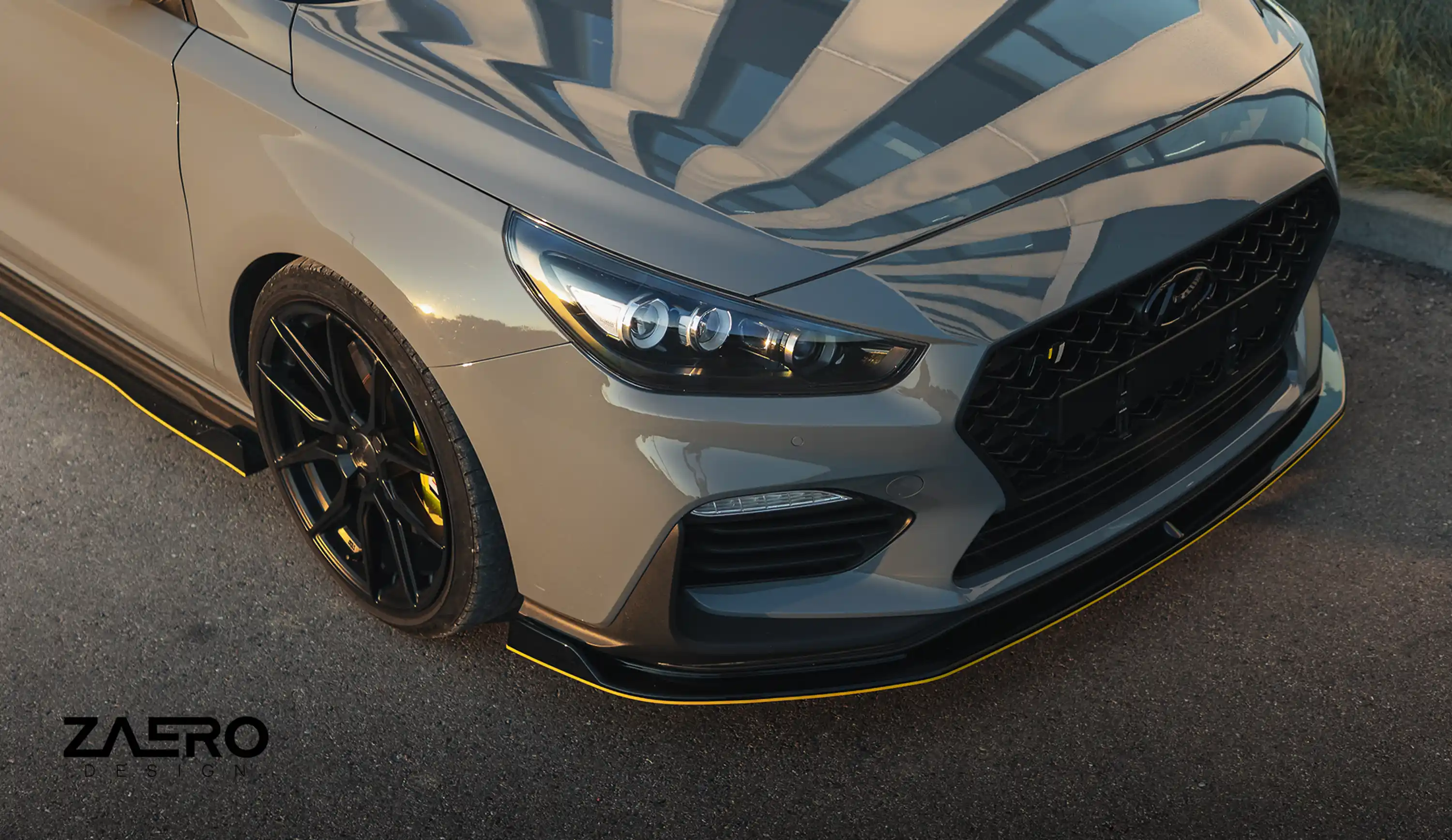 front splitter by ZAERO DESIGN for Hyundai i30N 