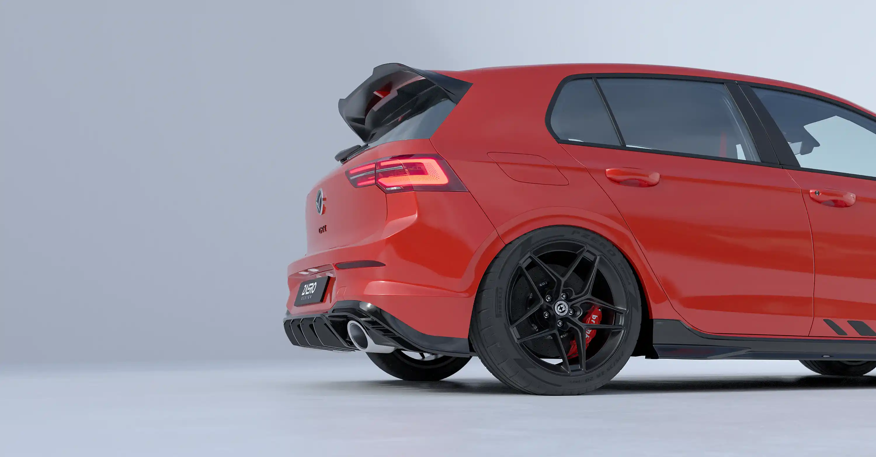 EVO-1 Diffuser for VW Golf 8 GTI Clubsport