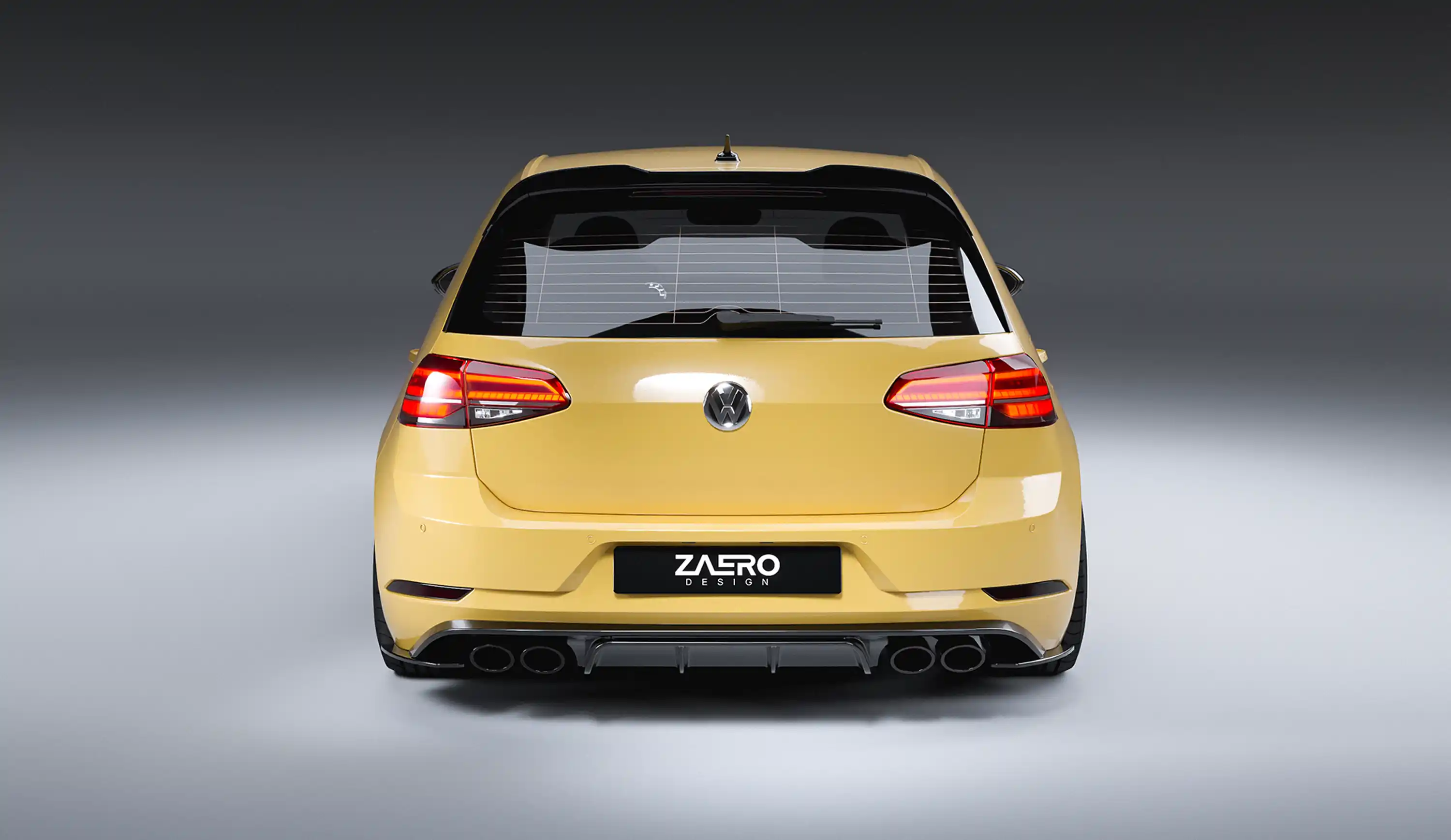 ZAERO DESIGN Diffuser for VW Golf 7.5 R (2017 – 2019)