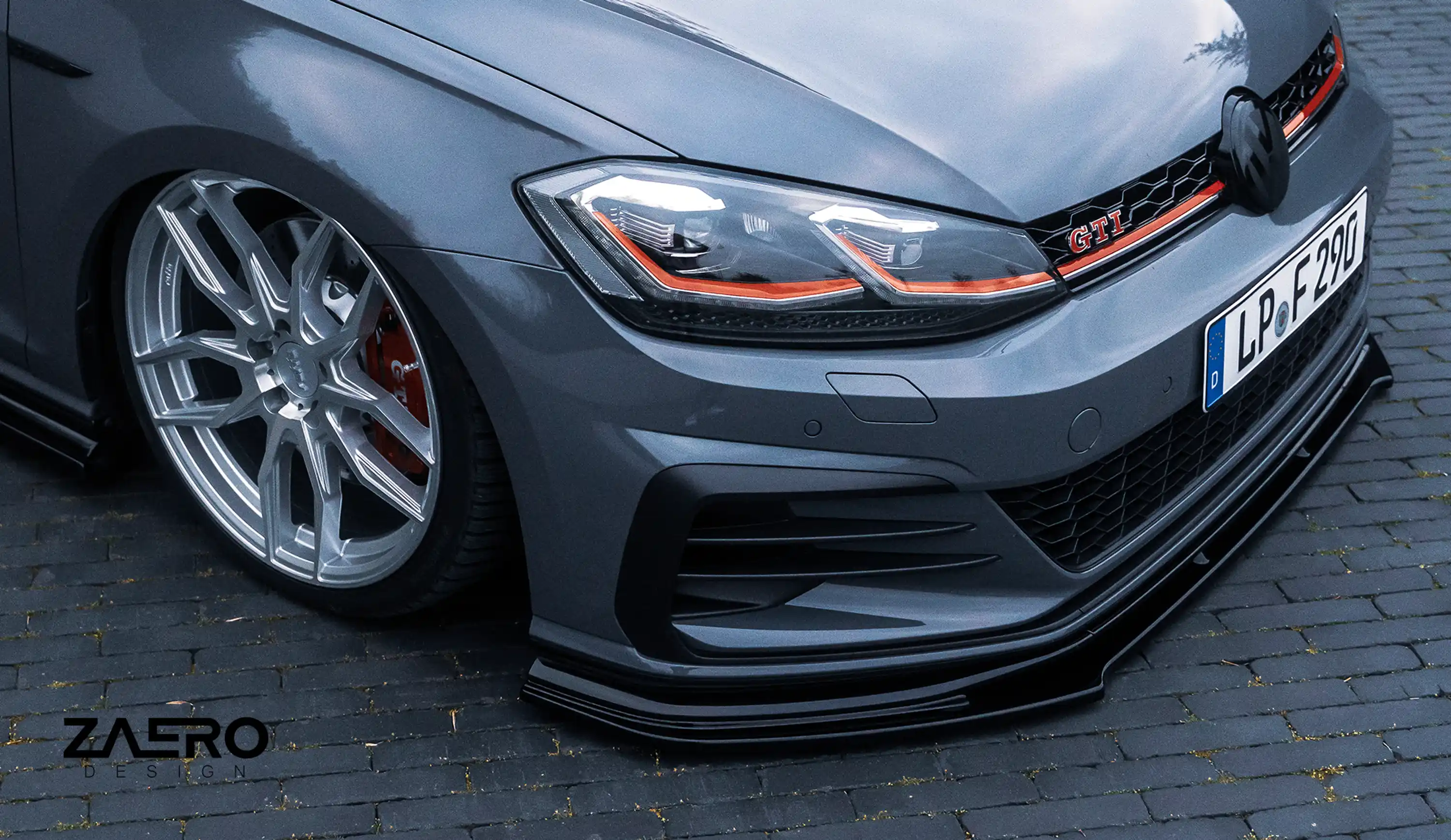 Bodykit front spoiler diffuser sill ABS for VW Golf 7 GTI TCR carbon look