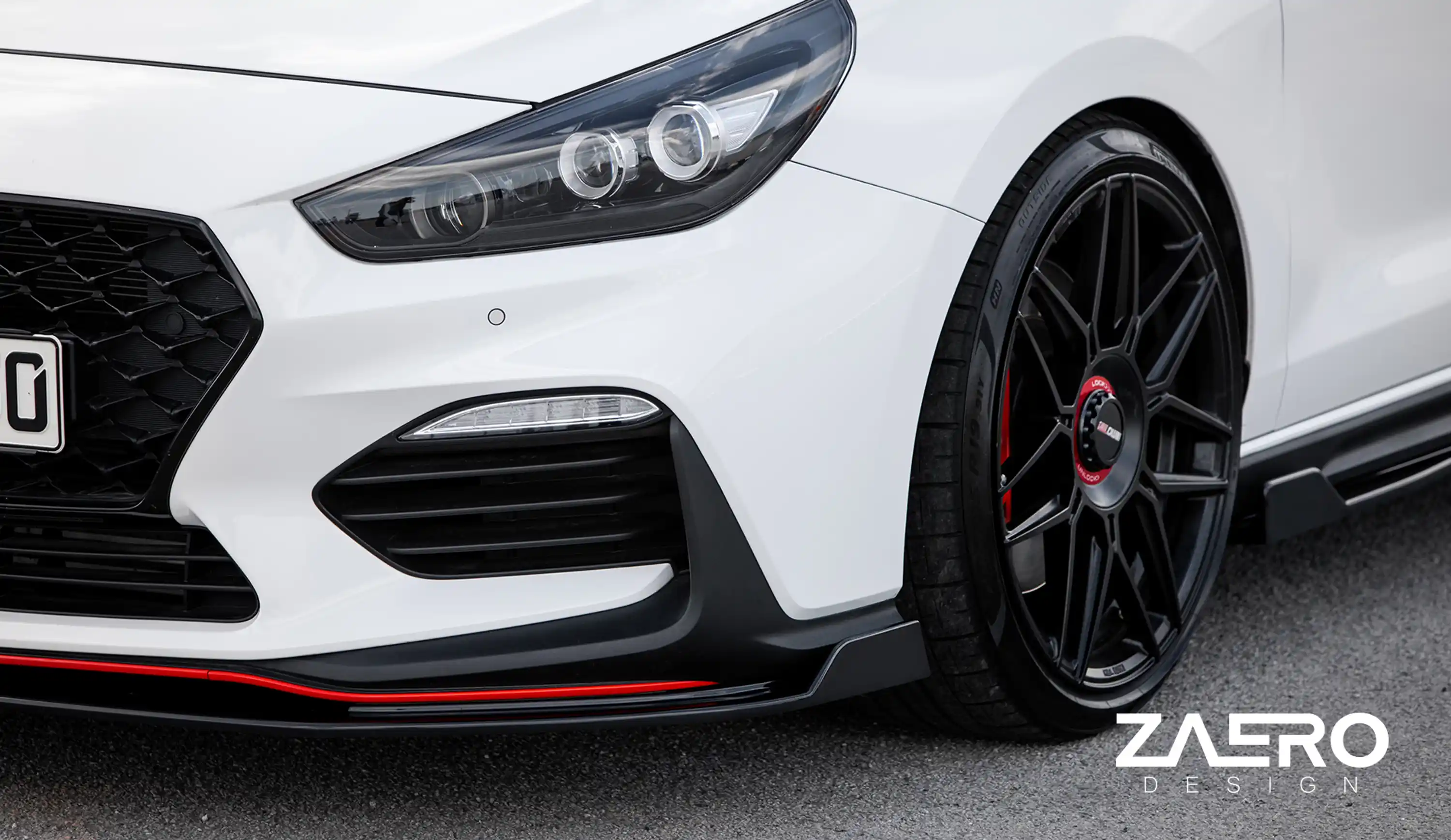 front splitter by ZAERO DESIGN for Hyundai i30N 