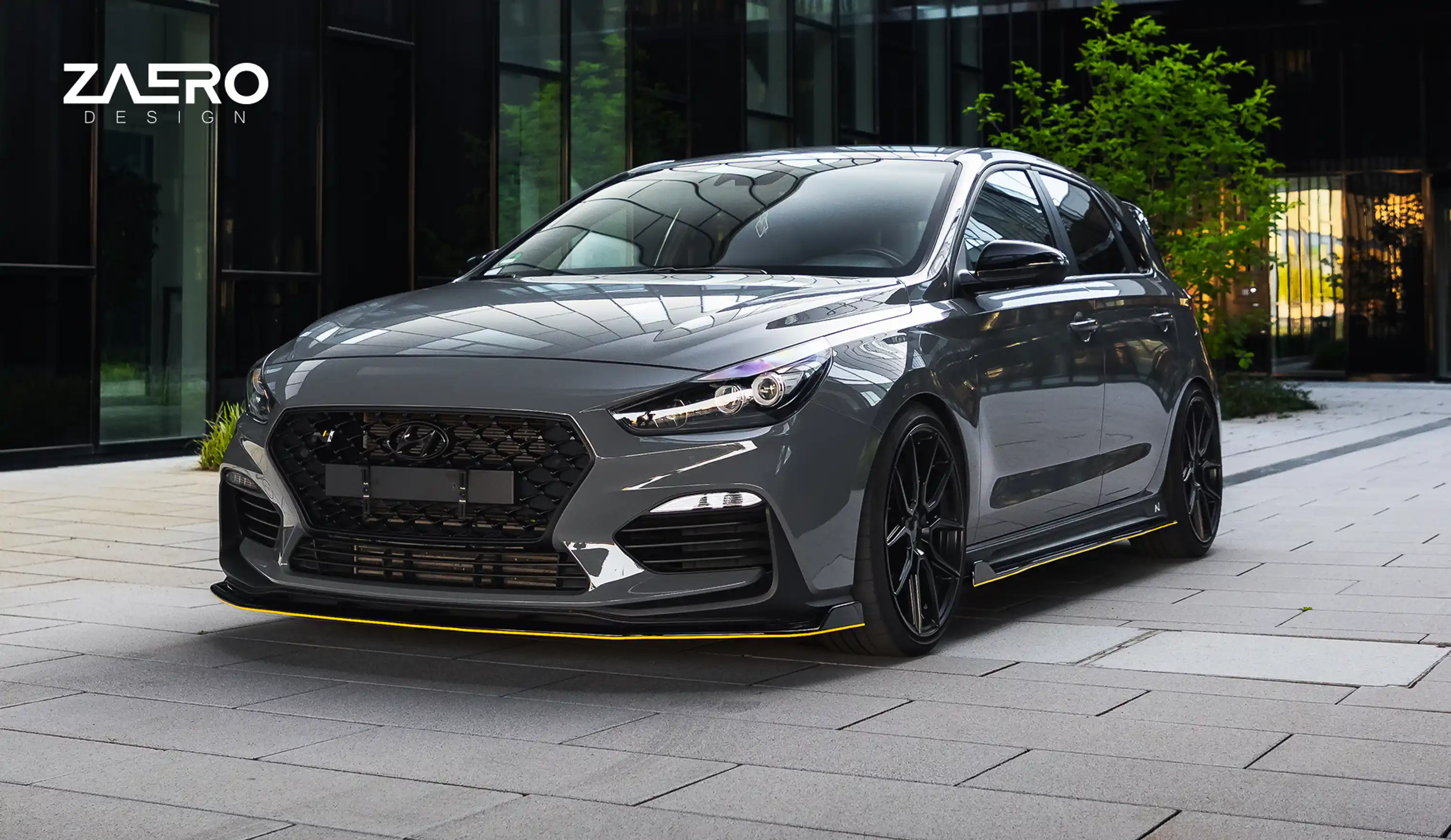 front splitter by ZAERO DESIGN for Hyundai i30N 