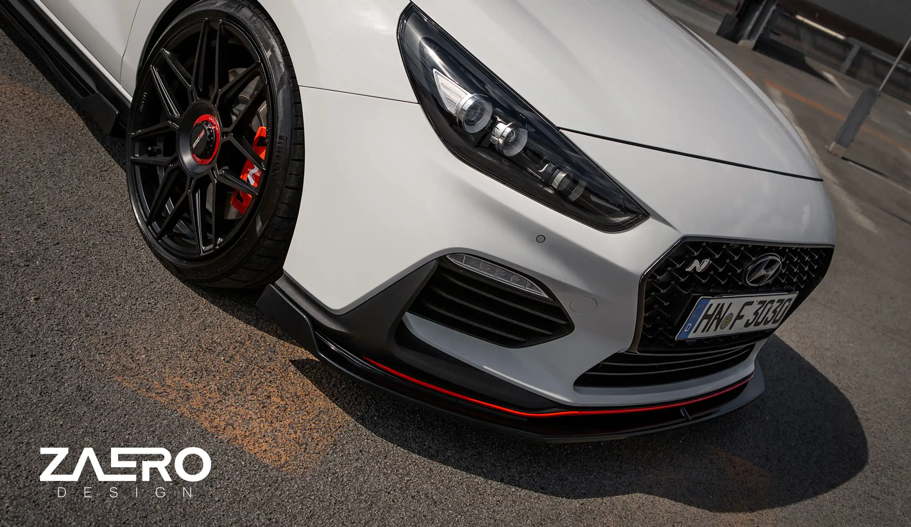 front splitter by ZAERO DESIGN for Hyundai i30N 