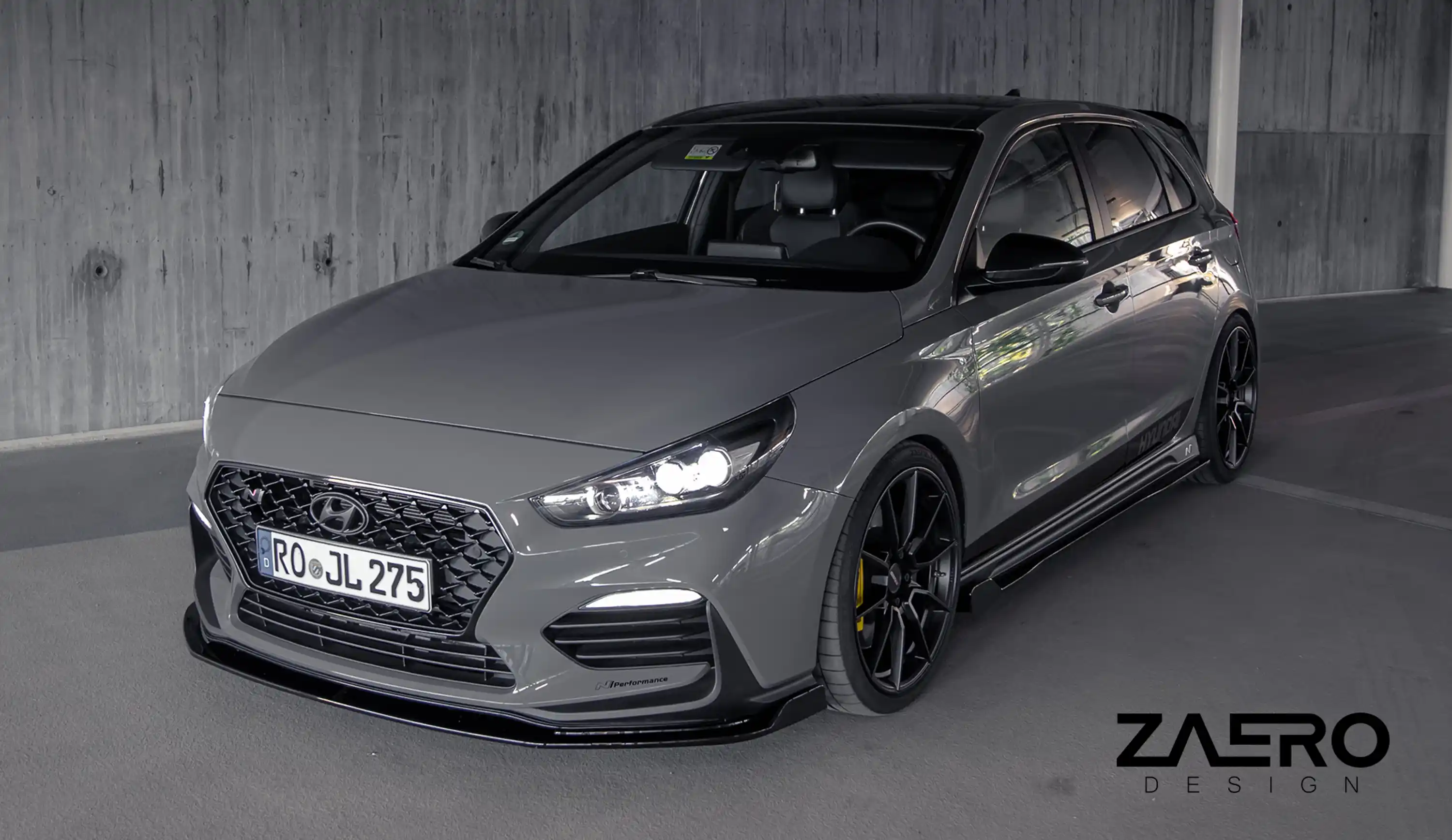 front splitter by ZAERO DESIGN for Hyundai i30N 