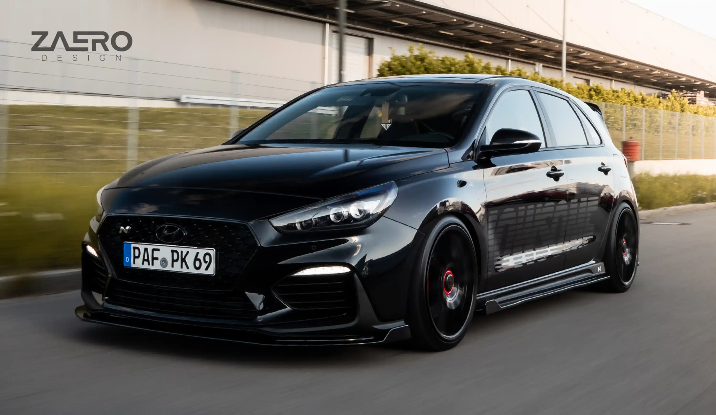 front splitter by ZAERO DESIGN for Hyundai i30N 