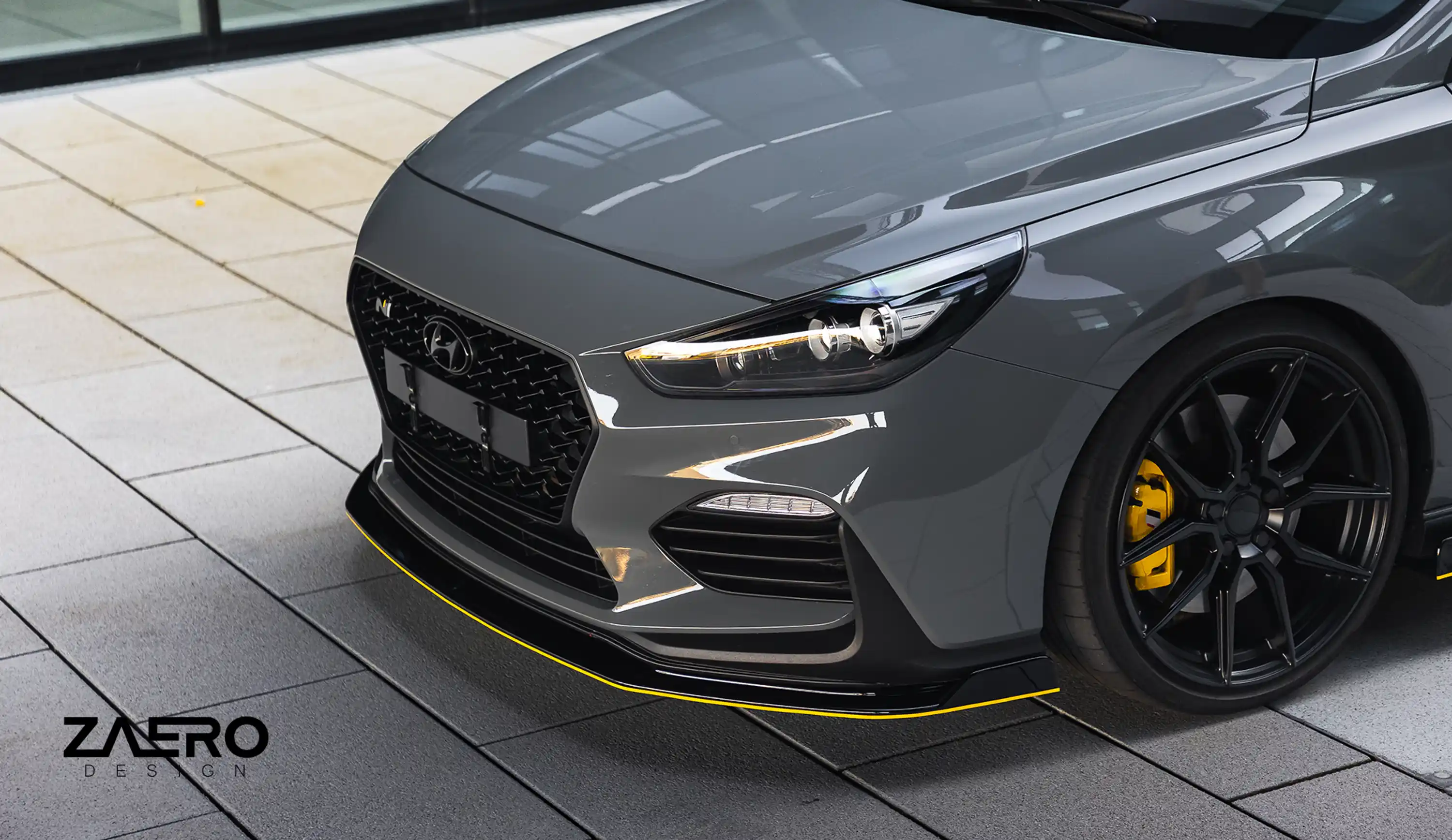 front splitter by ZAERO DESIGN for Hyundai i30N 