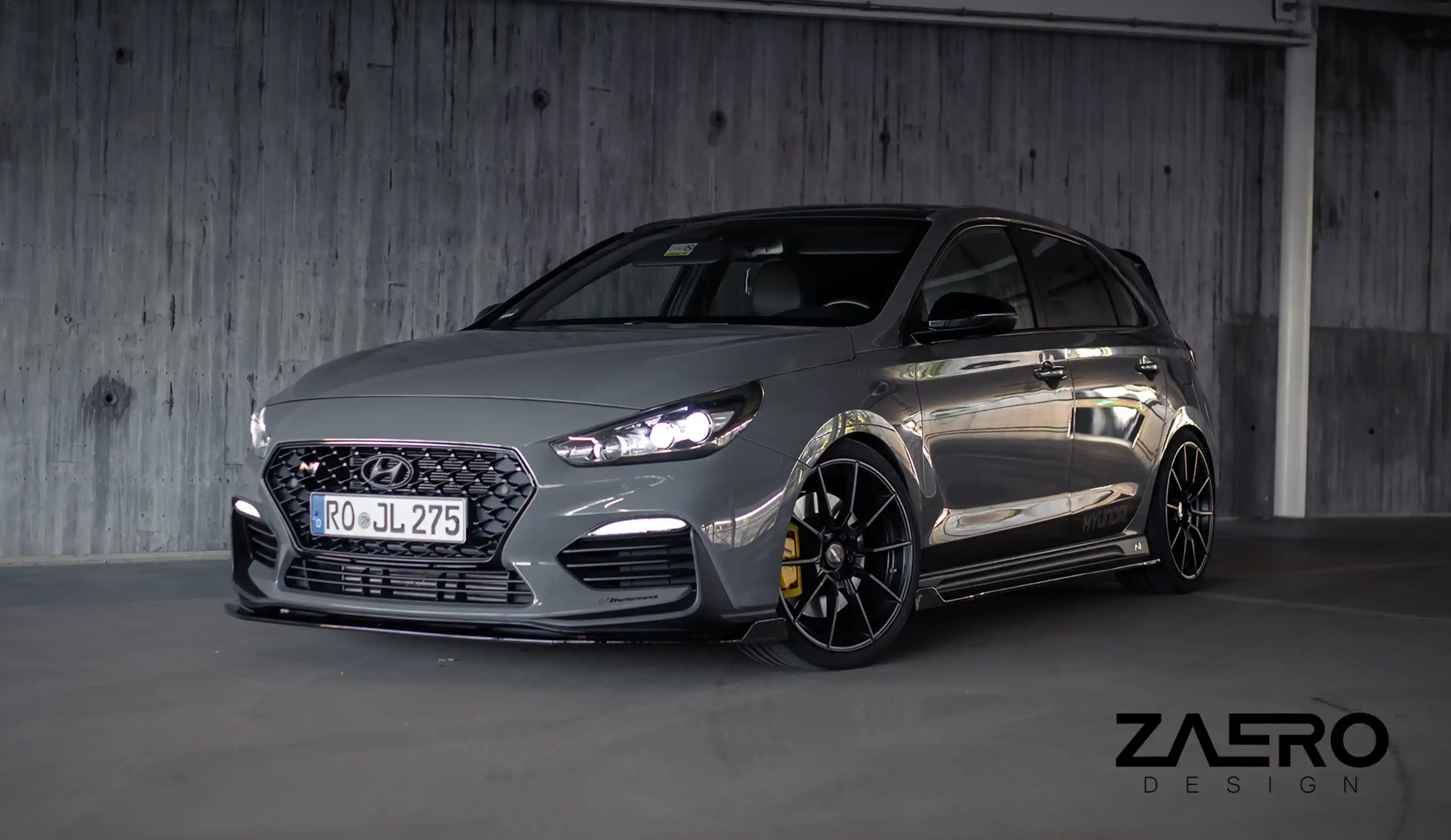 front splitter by ZAERO DESIGN for Hyundai i30N 