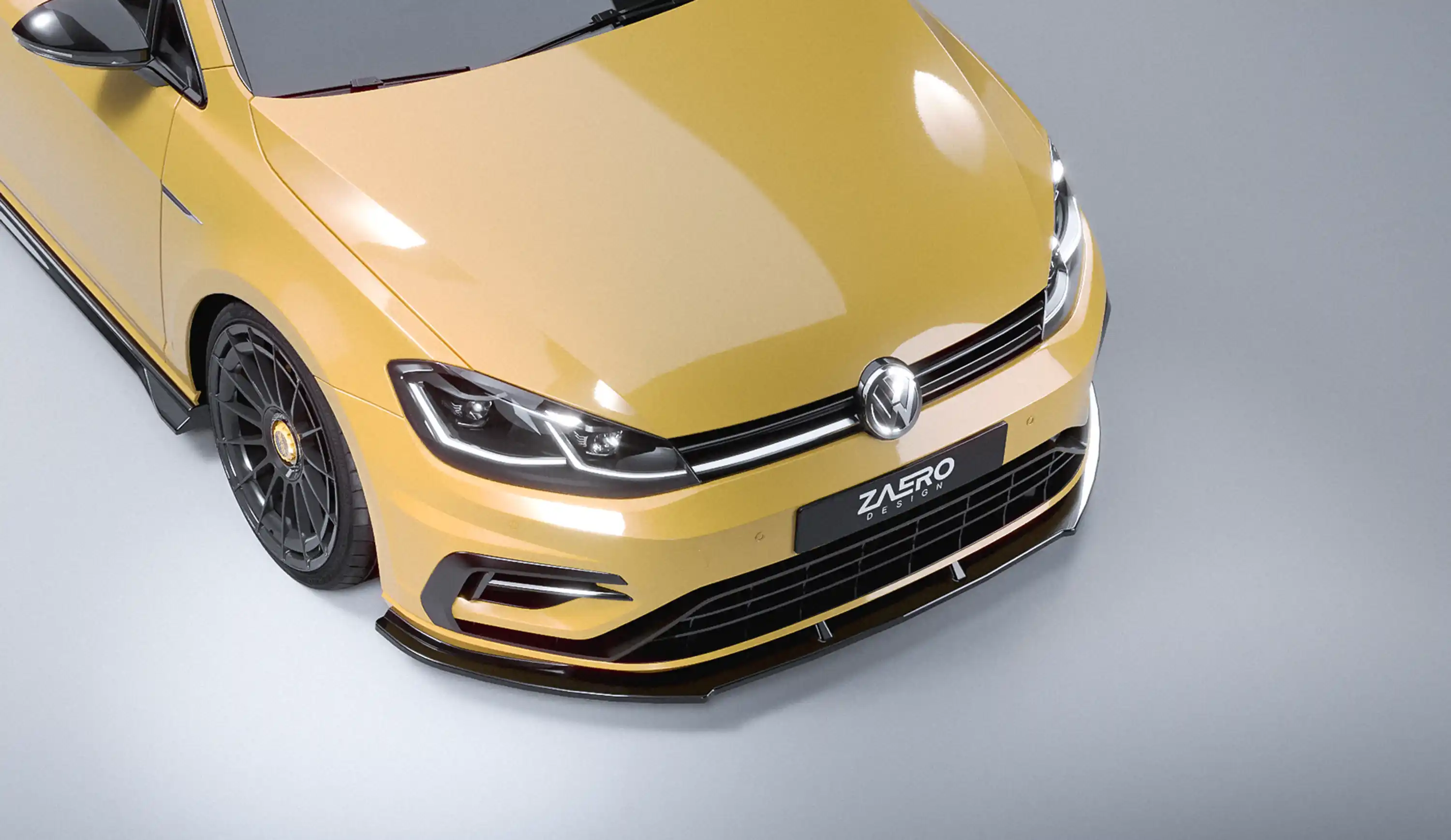 front splitter by ZAERO DESIGN for VW Golf 7.5 R (2017 – 2019)