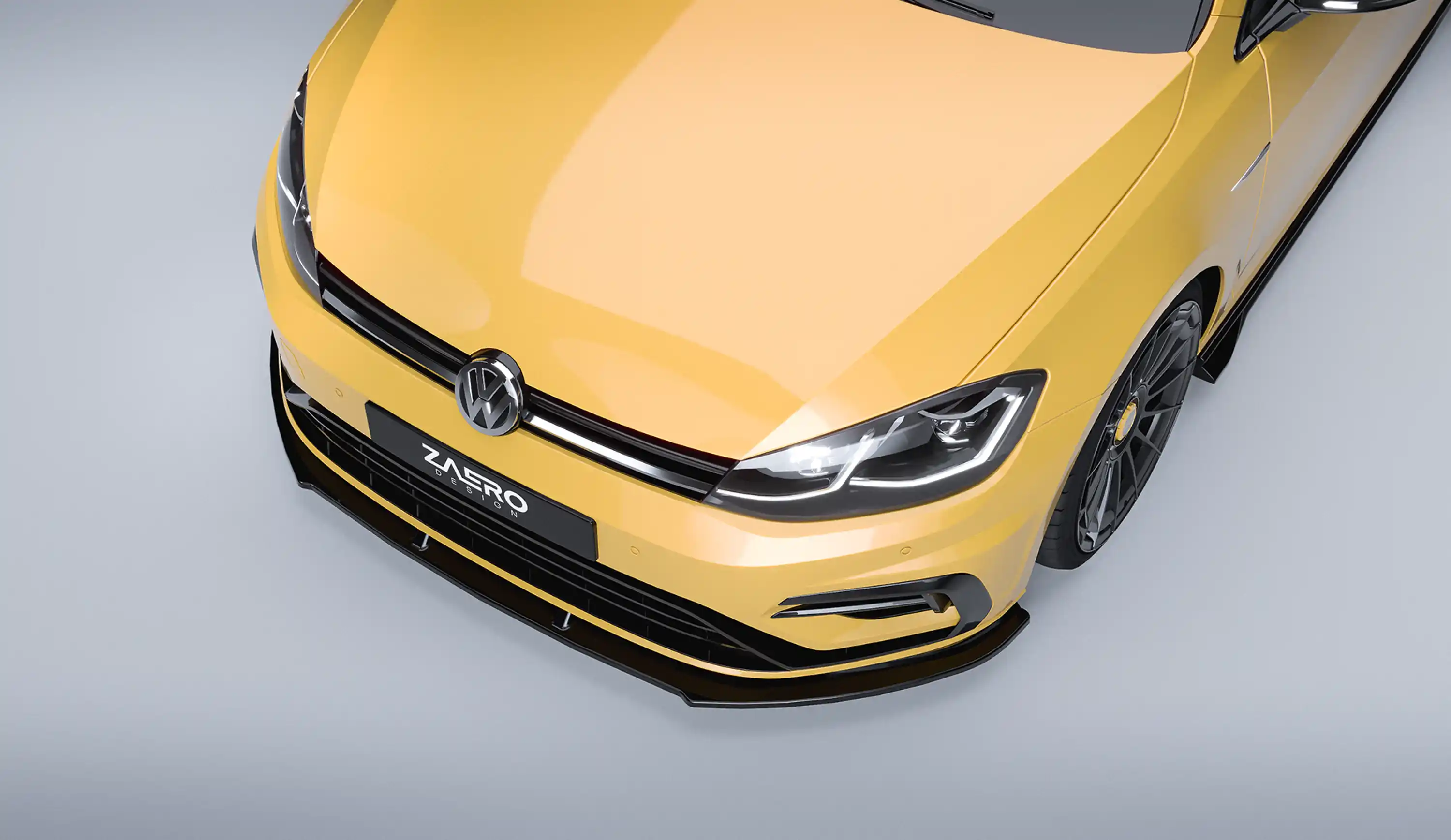 front splitter by ZAERO DESIGN for VW Golf 7.5 R (2017 – 2019)