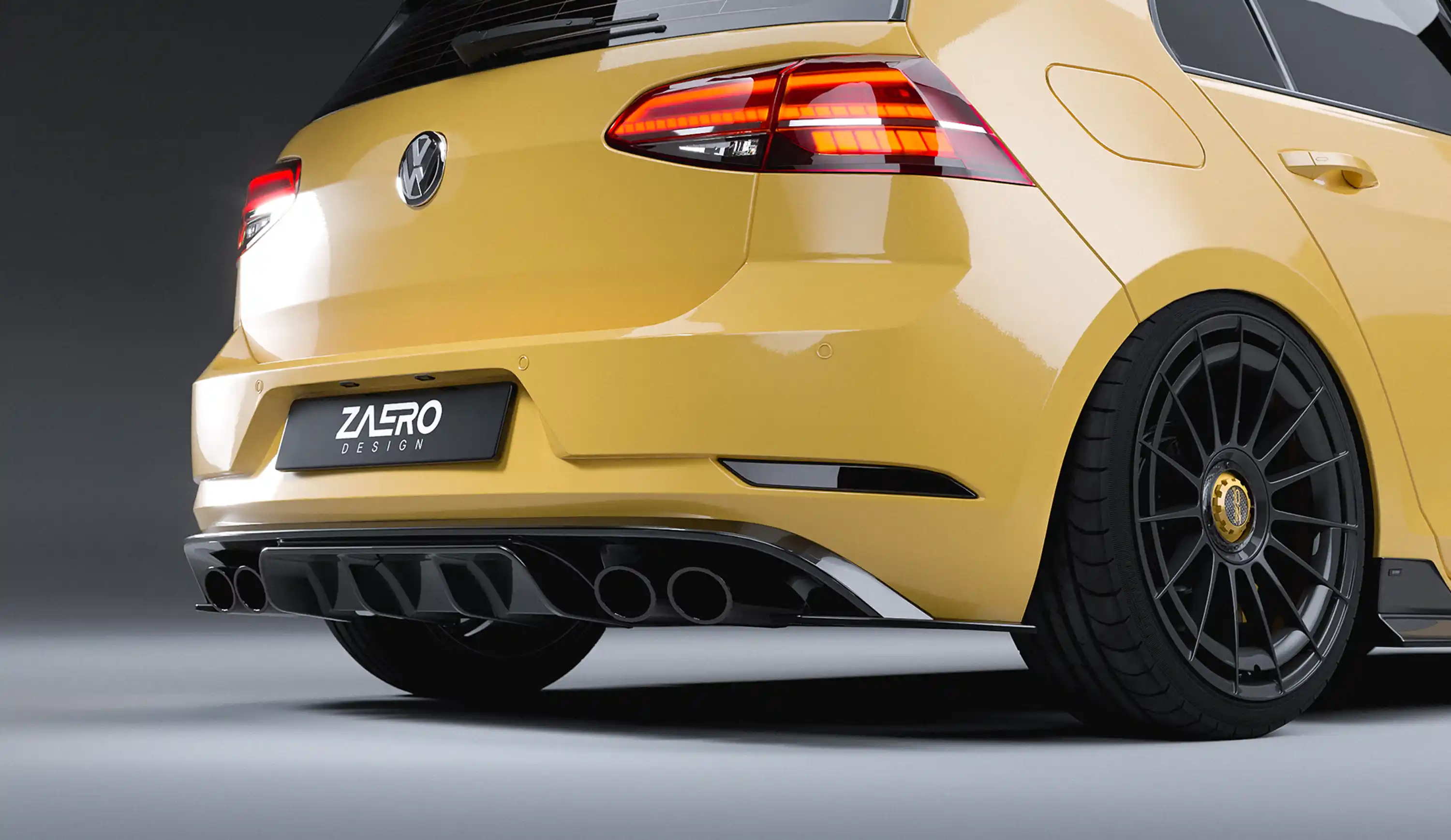 ZAERO DESIGN Diffuser for VW Golf 7.5 R (2017 – 2019)