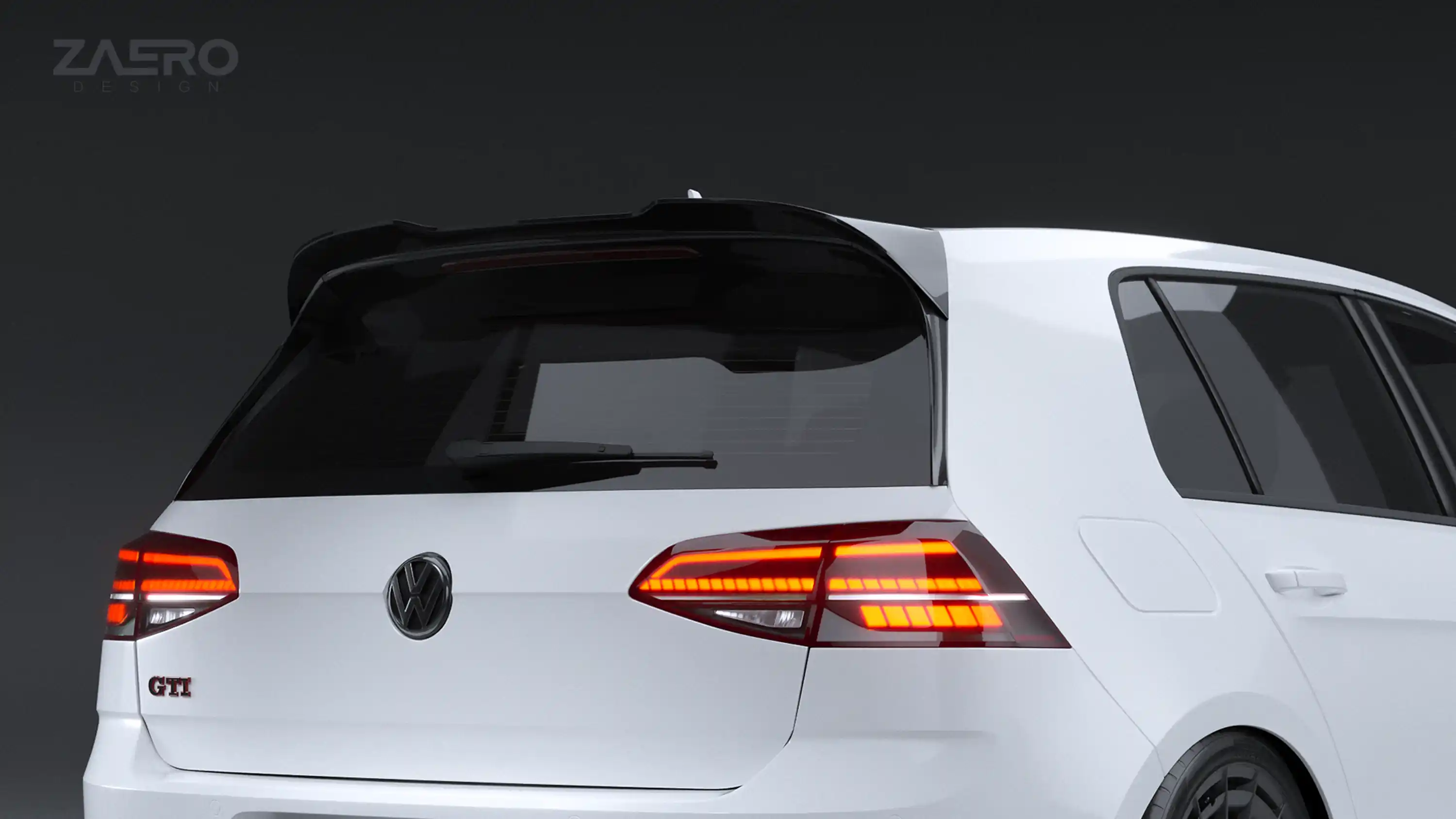 rear spoiler by ZAERO DESIGN for VW Golf 7.5 R (2017 – 2019)