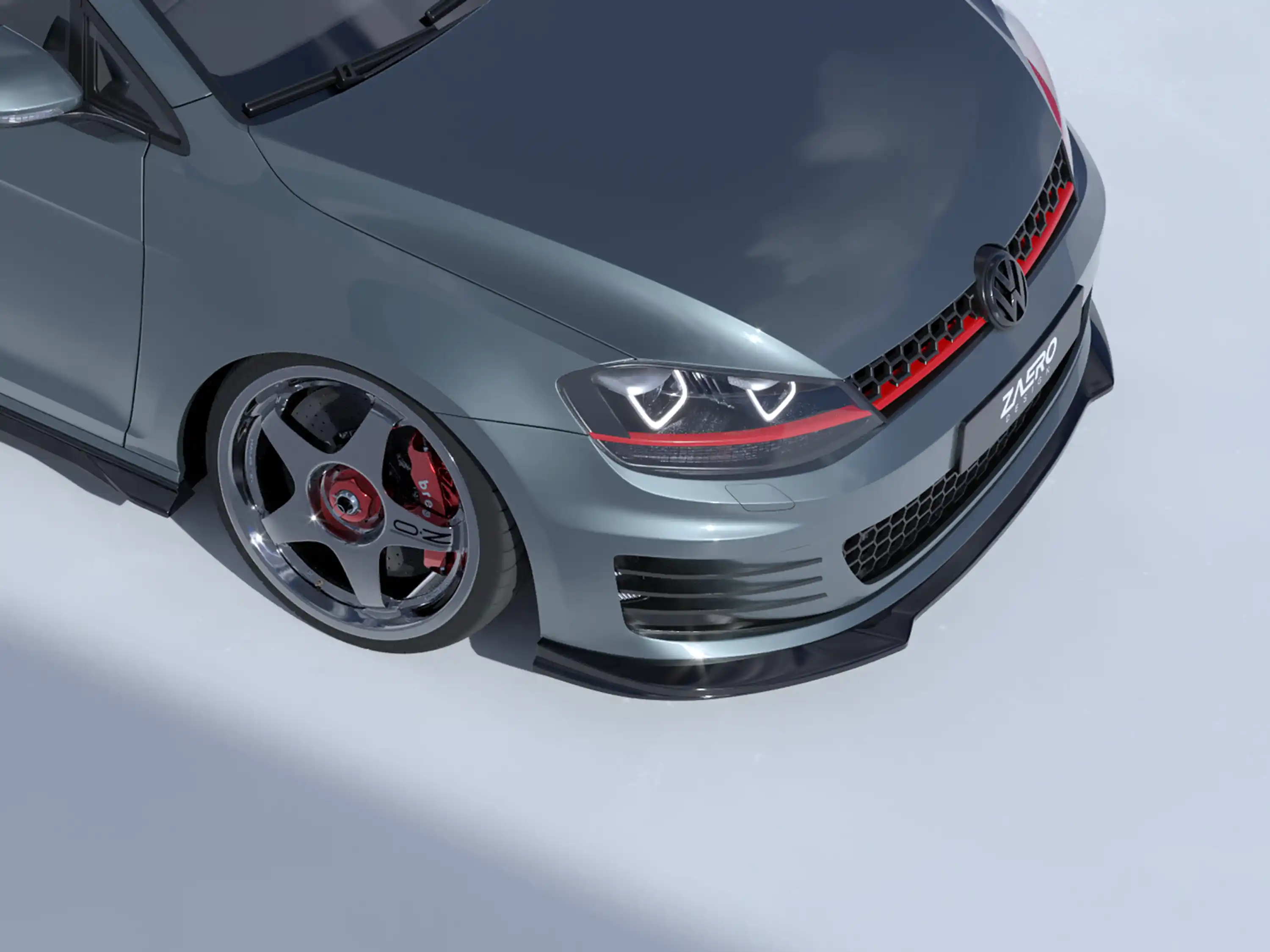 EVO-1 Front Splitter for VW Golf 7 GTI | GTD (Pre-Facelift)