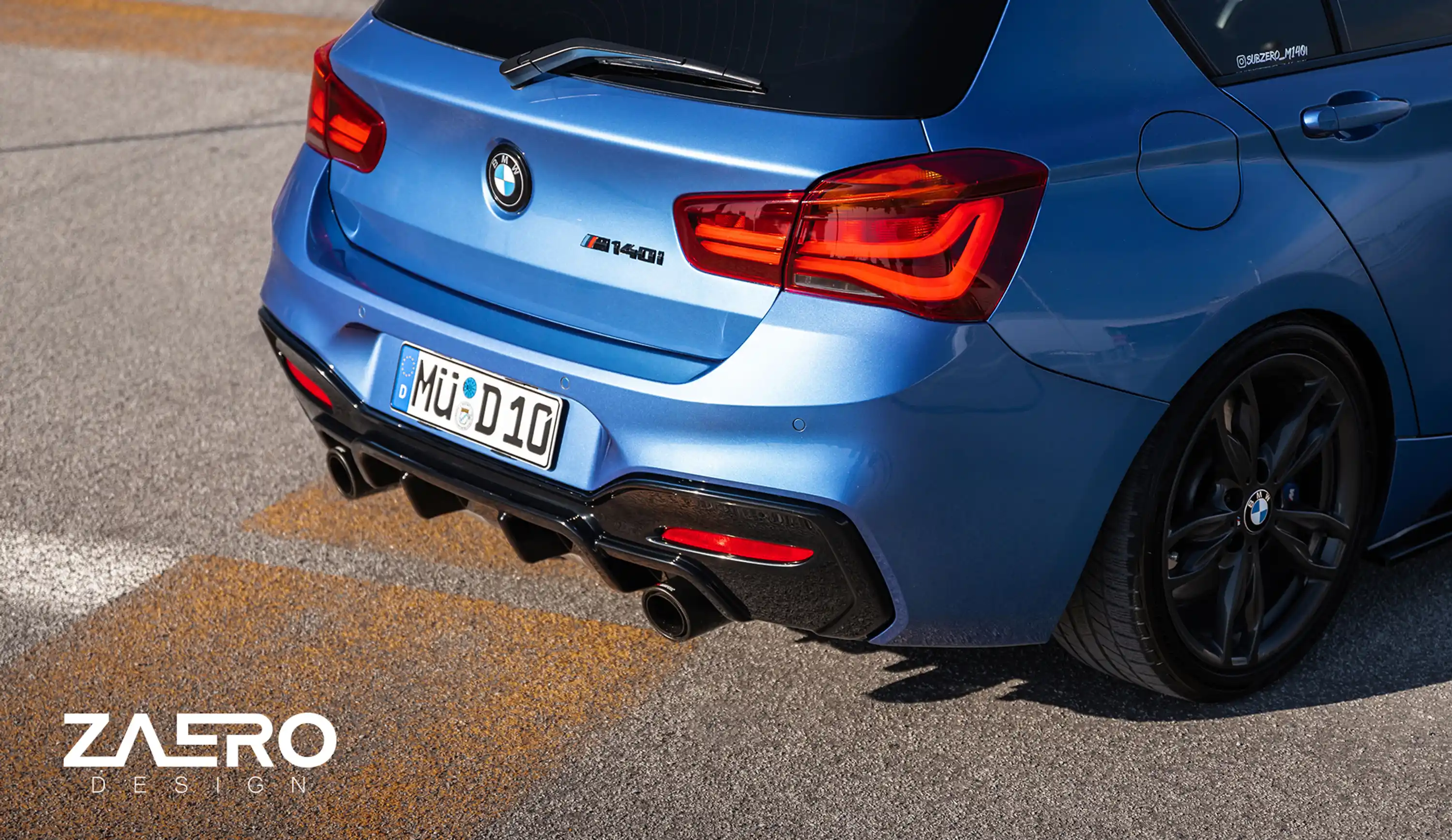 Diffusor von ZAERO DESIGN für BMW 1er F20 F21 (2015-2019)